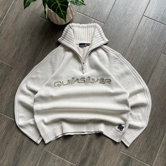 Quiksilver knitt 1/3 zip surf jumper