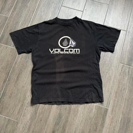 Volcom black surf tee