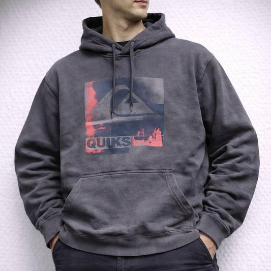 Quiksilver baggy surf wear hoodie