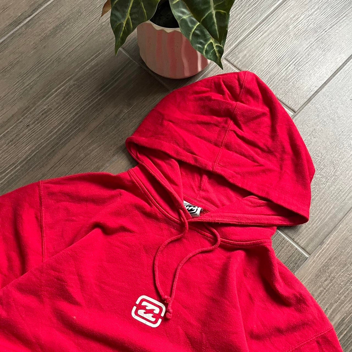 Billabong red y2k surf-wear M hoodie