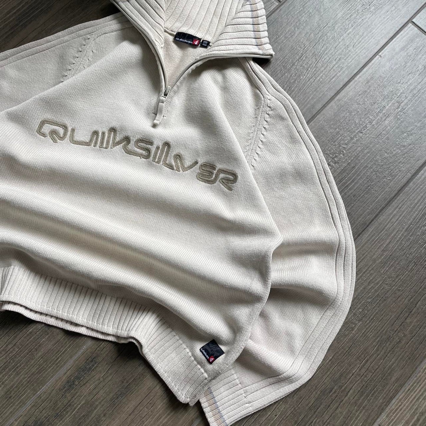 Quiksilver knitt 1/3 zip surf jumper