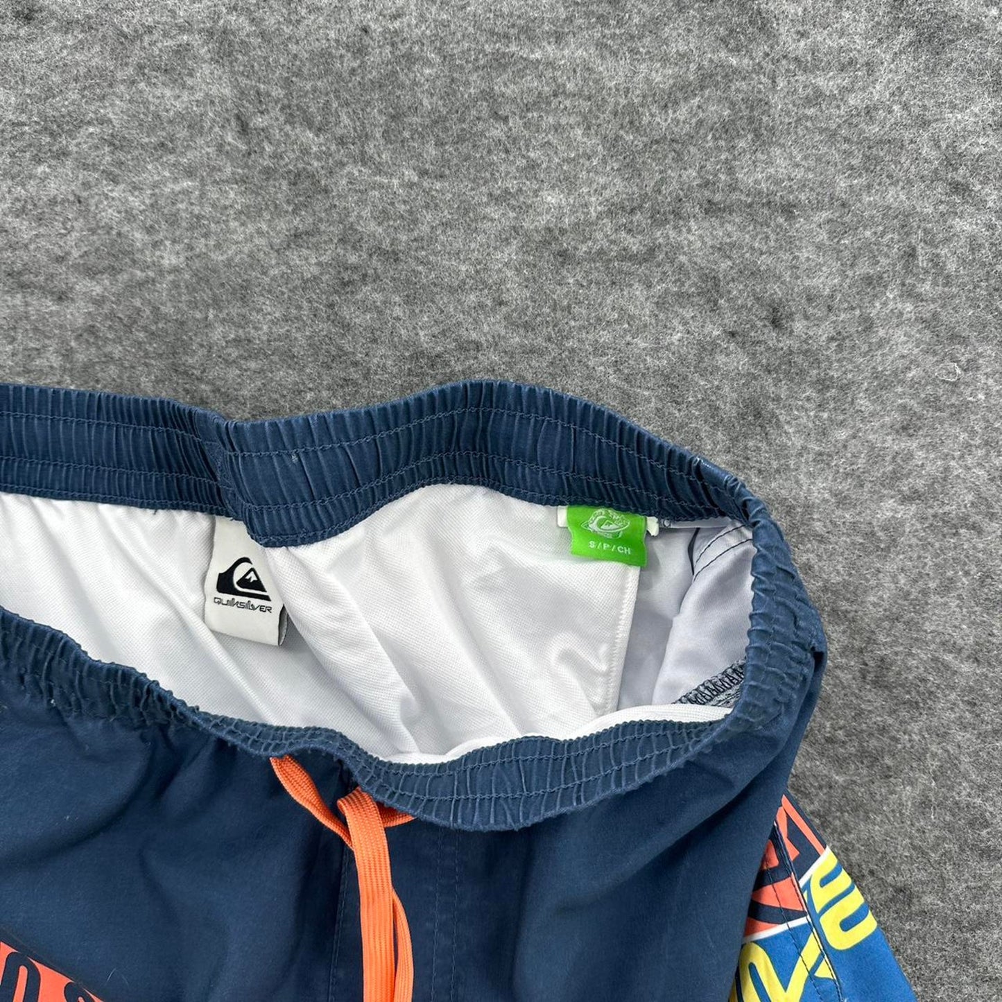 Quiksilver blue swim shorts with