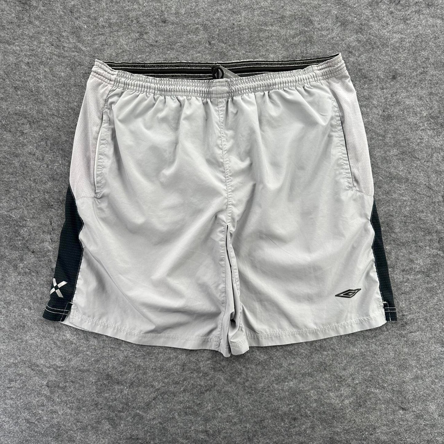 Umbro white shorts with black