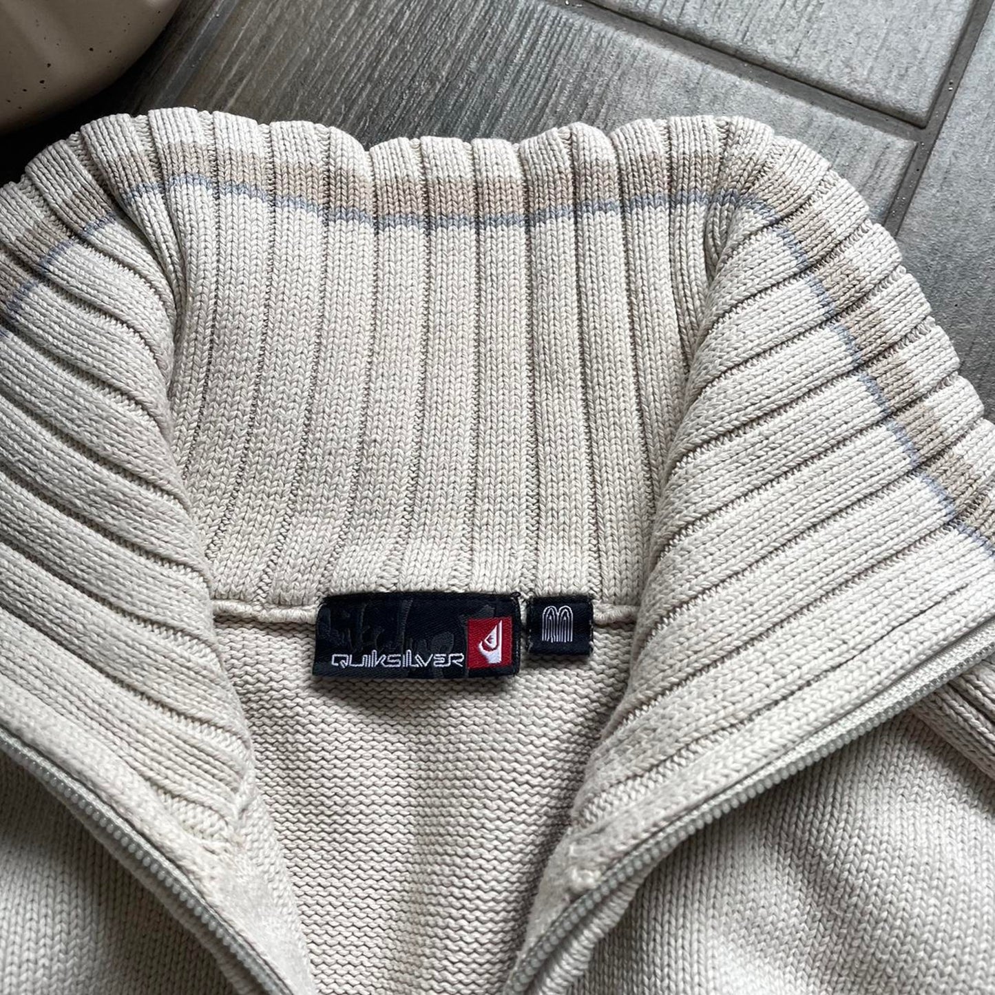 Quiksilver knitt 1/3 zip surf jumper
