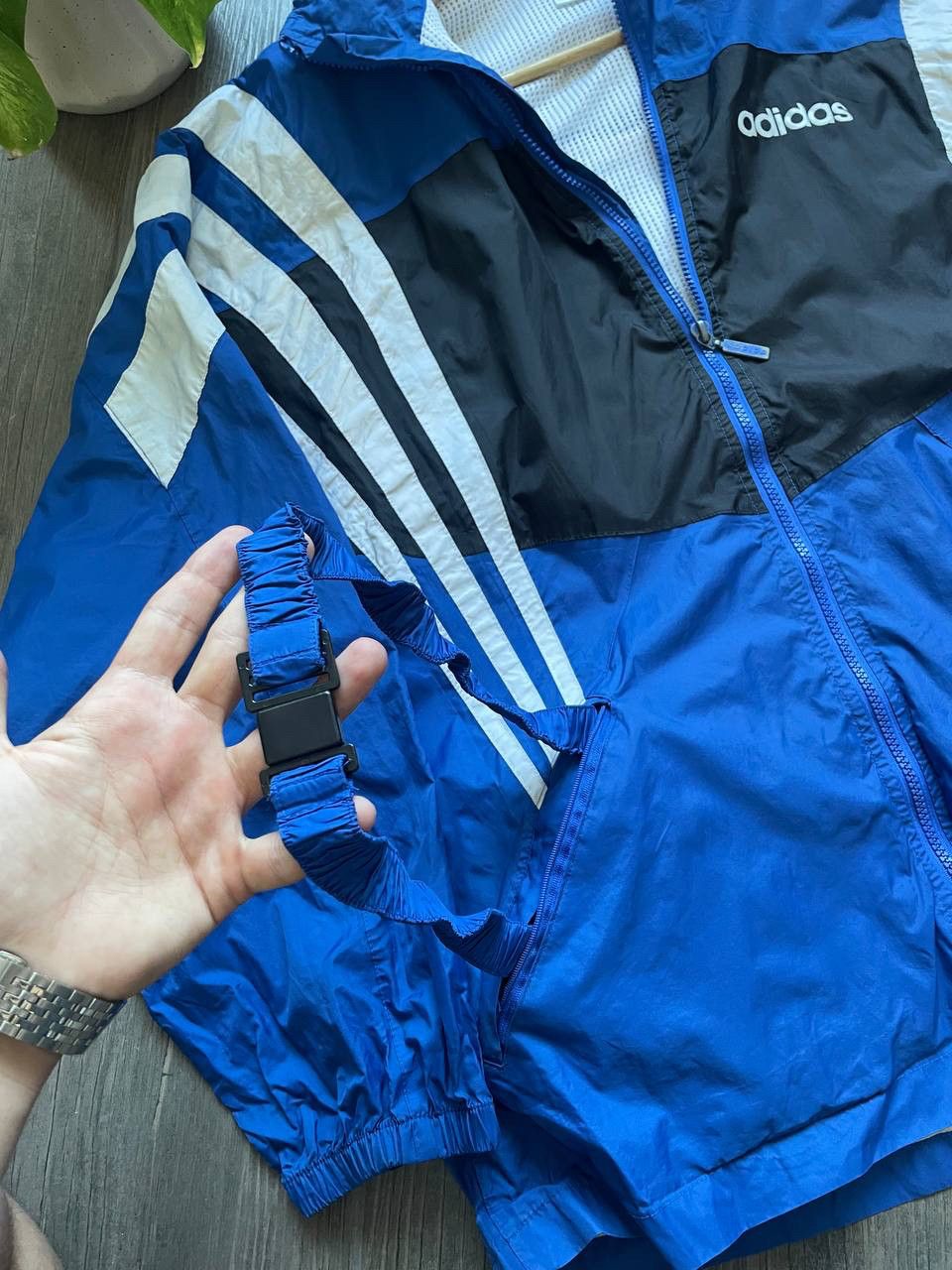 Adidas vintage light blue y2k jacket