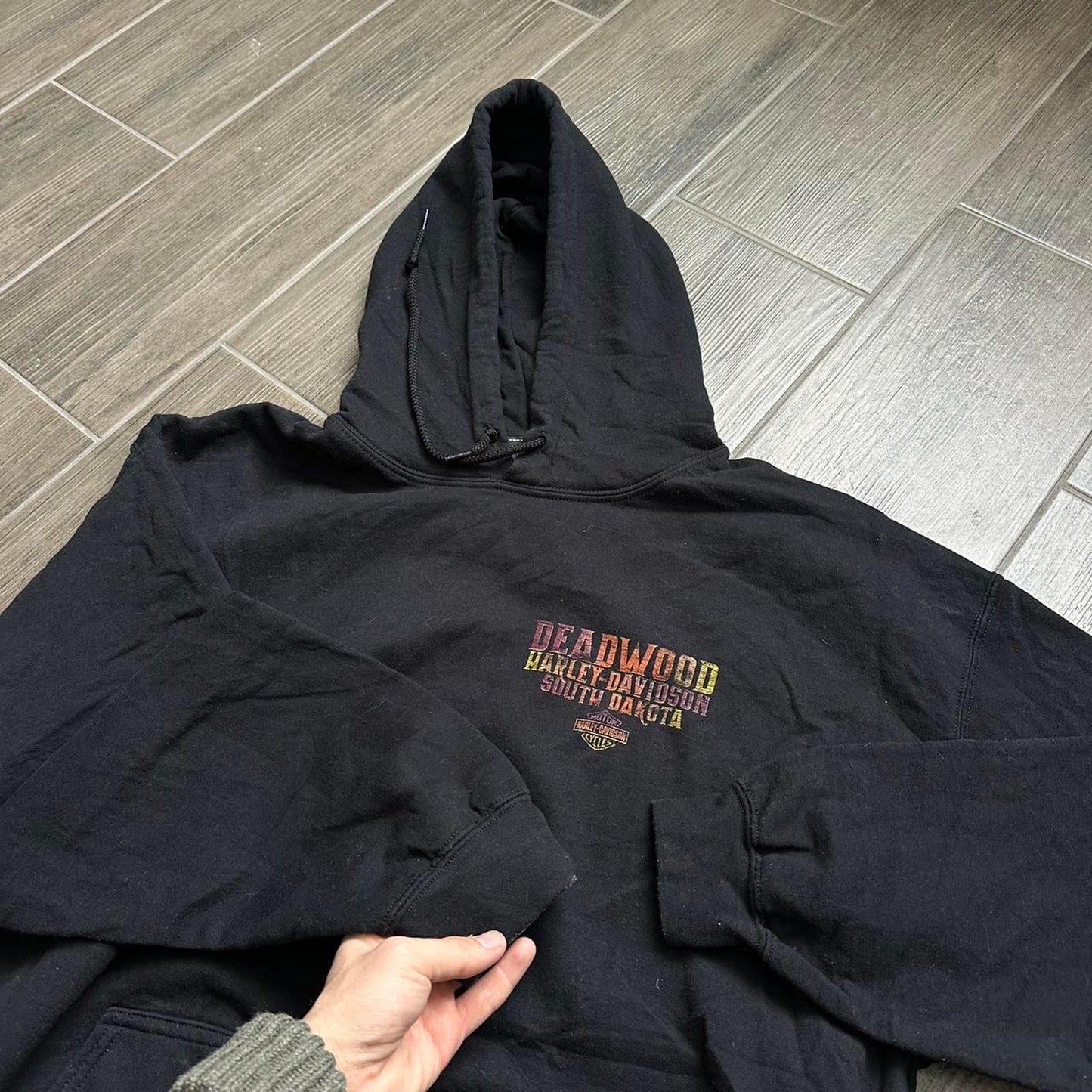 Harley Davidson black baggy XL hoodie