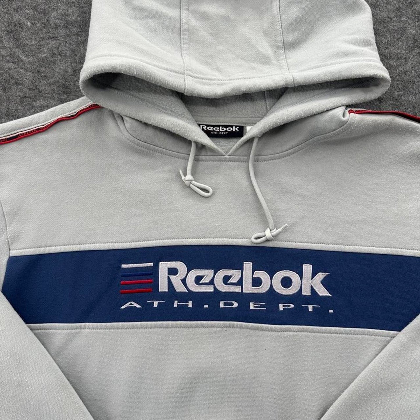 Reebok grey hoodie with embroidered