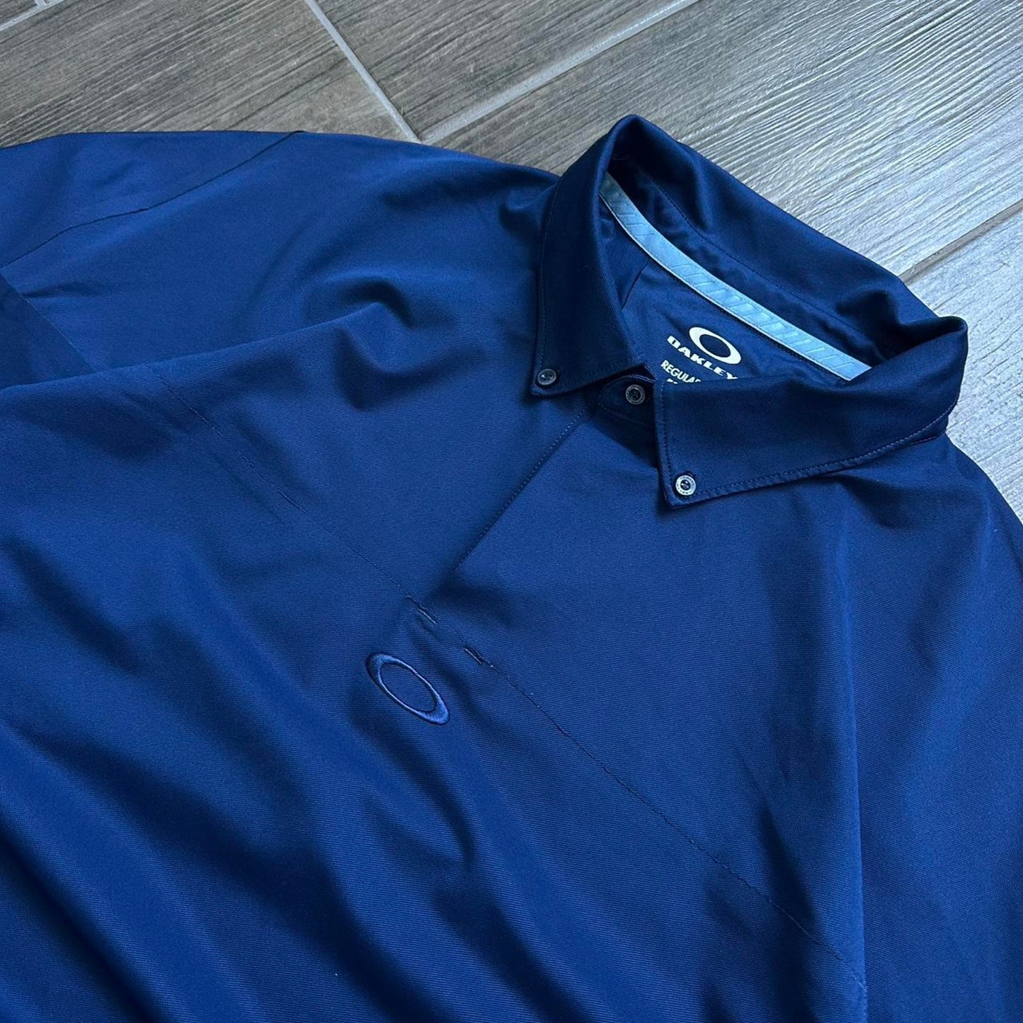 Oakley software navy y2k polo tee