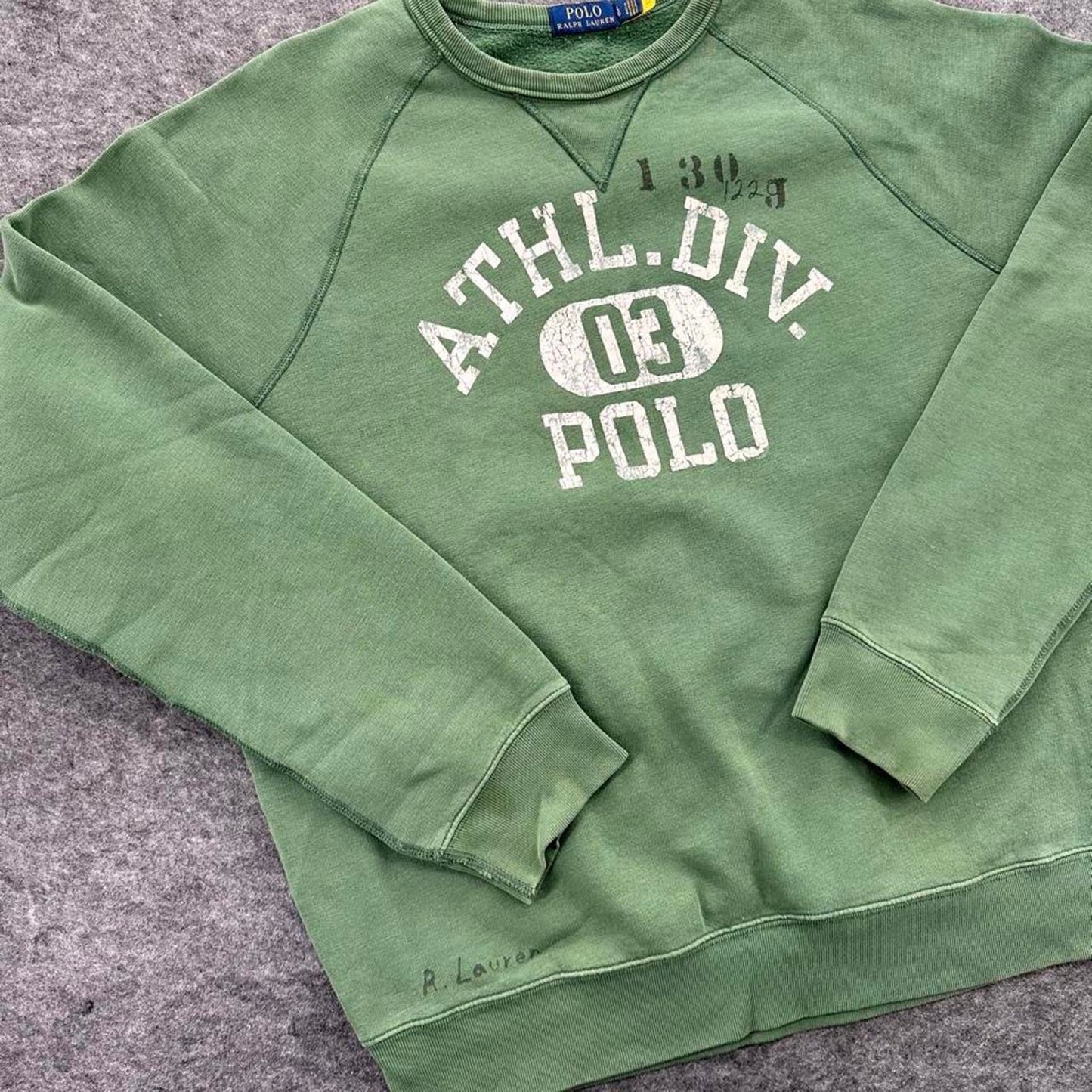 Ralph lauren green crewneck sweatshirt