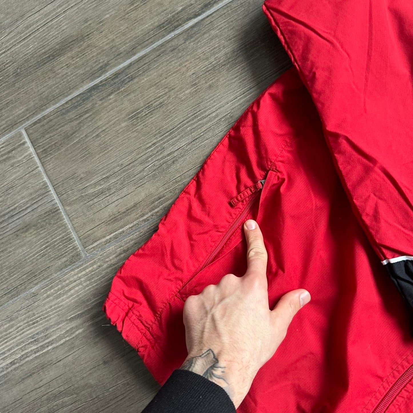 Nike red XL y2k light jacket