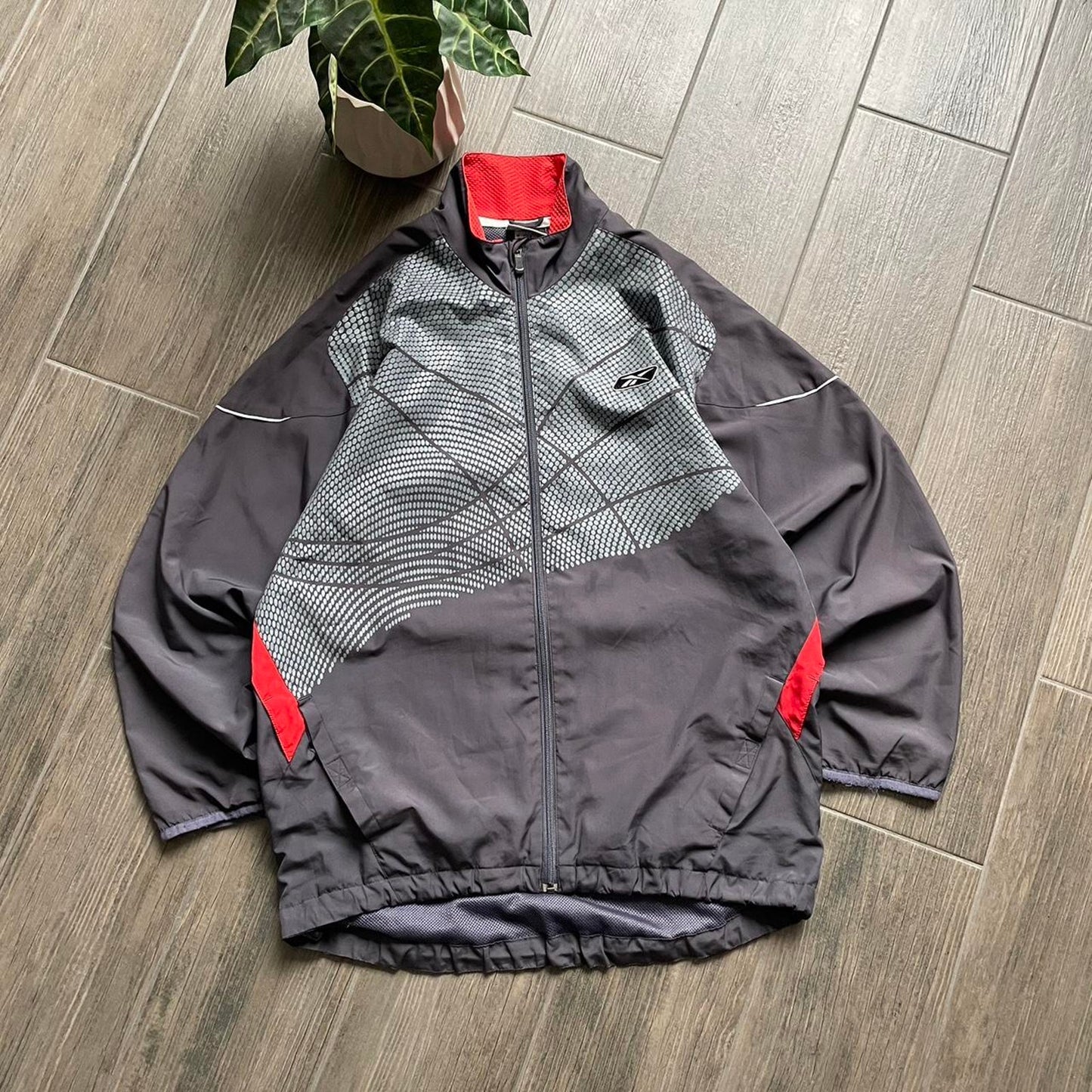 Reebok zip nylon vintage baggy y2k L jacket