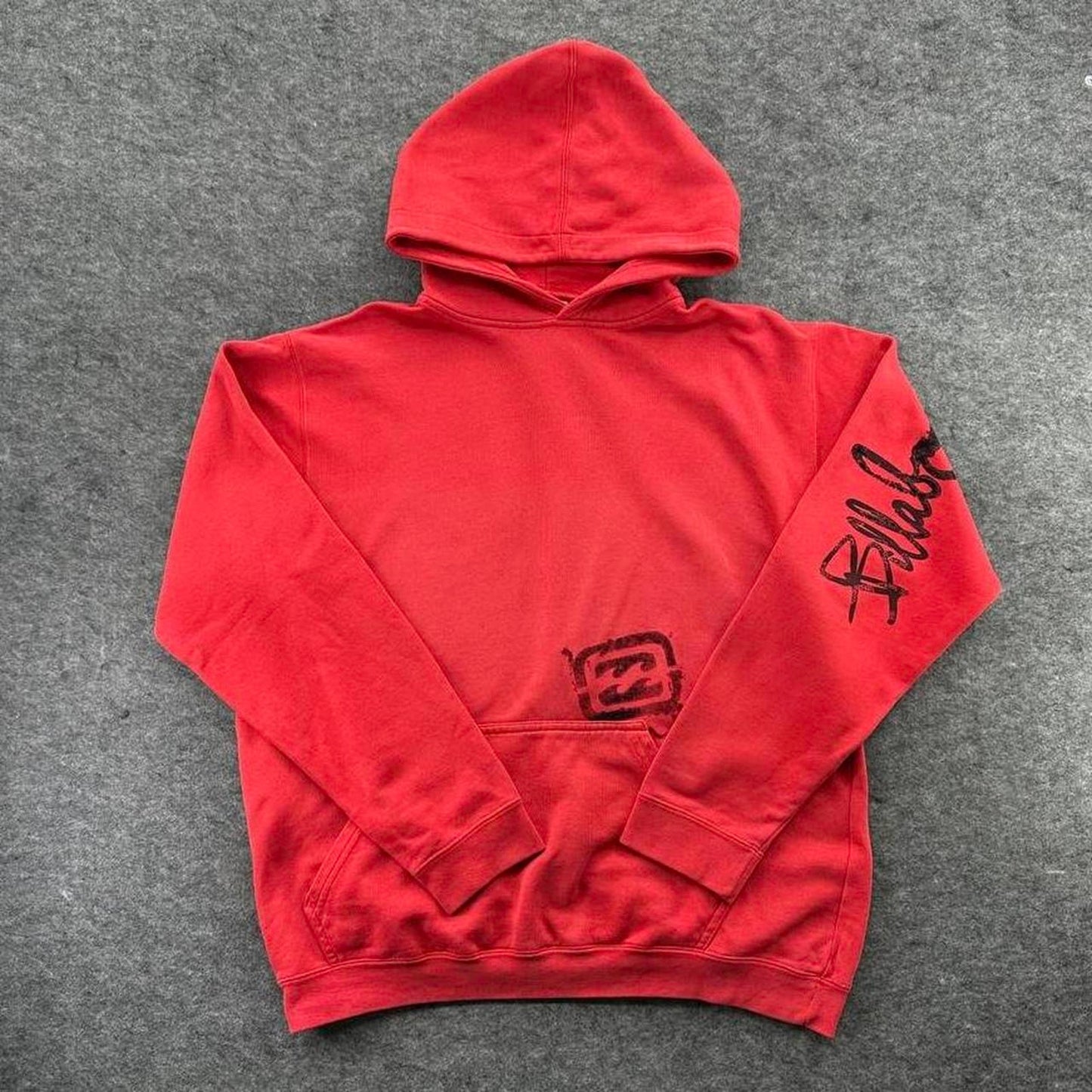 Billabong red hoodie with black