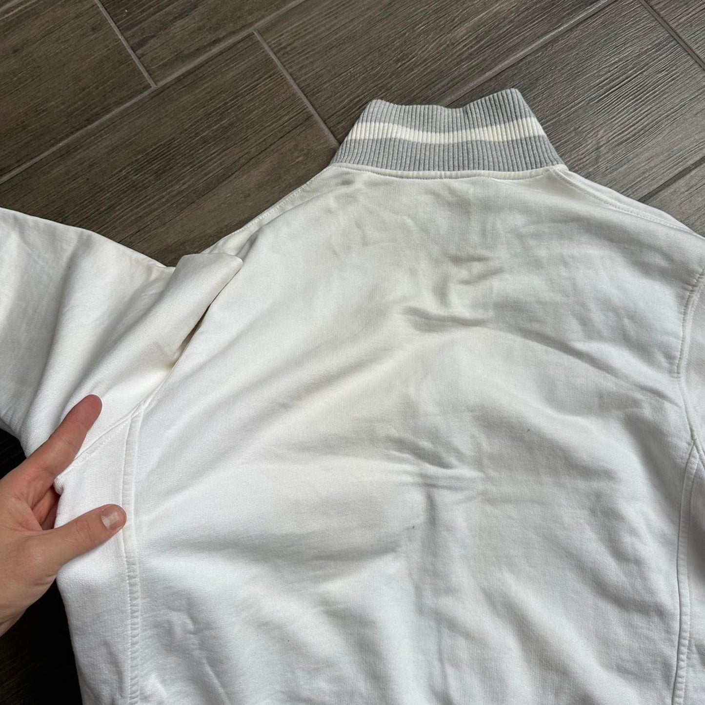 La Martina y2k white zip jacket