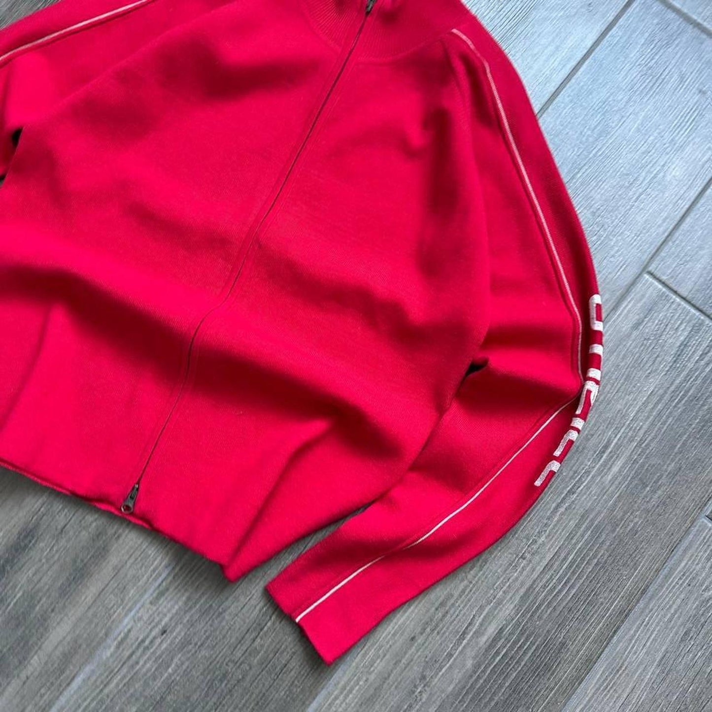 Oneill y2k surf-wear knitted zip jumper