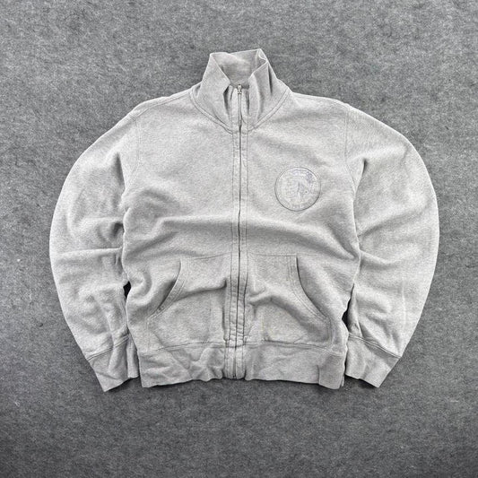 Diesel Grey Baggy Zip Jumper Size M