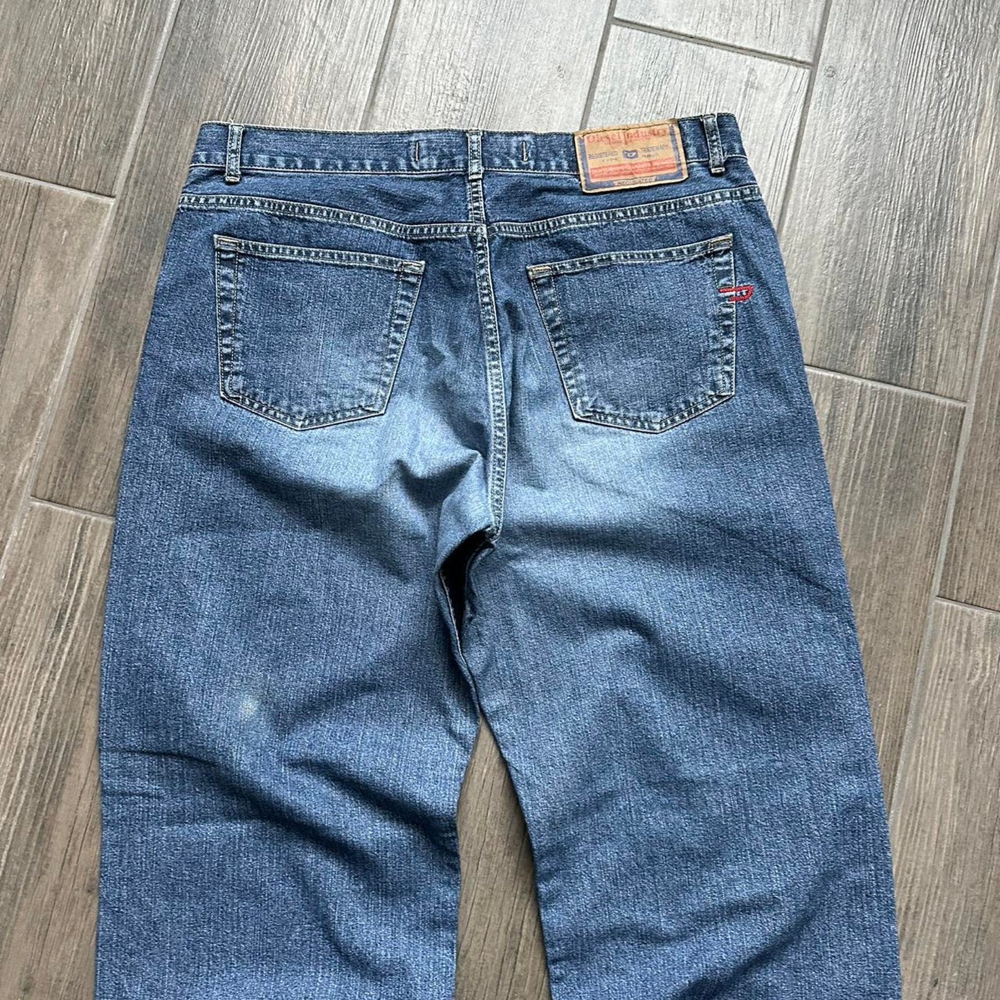Diesel distressed blue jeans