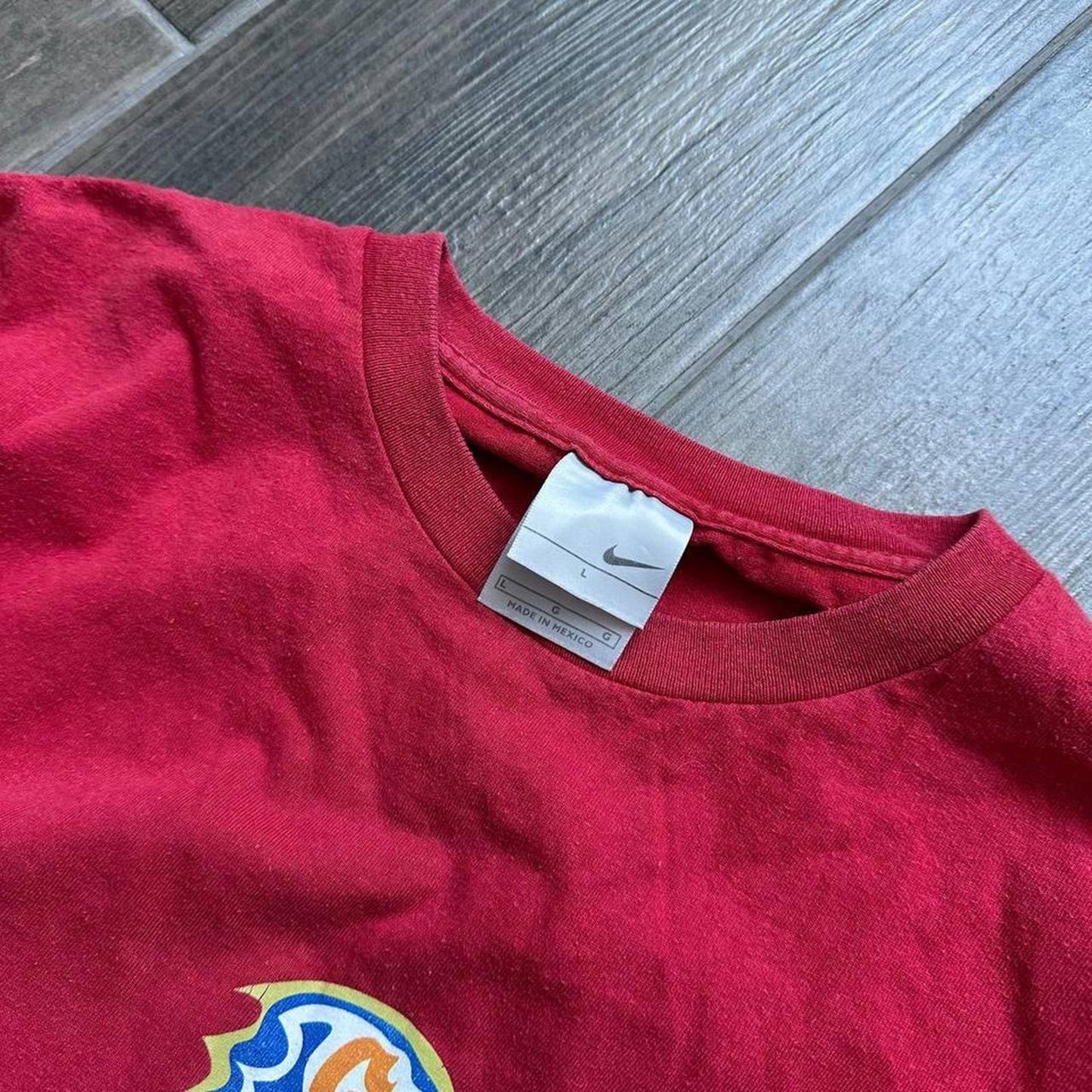 Nike red vintage baggy y2k tee