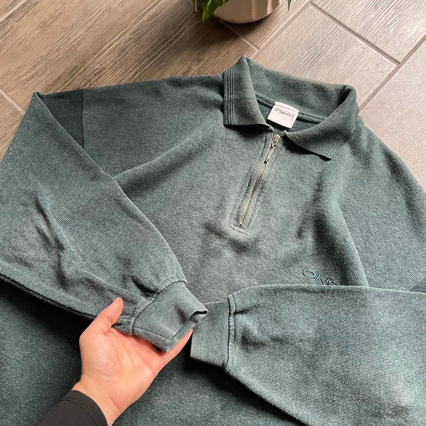 Y2K Oneill green baggy surf jumper XL