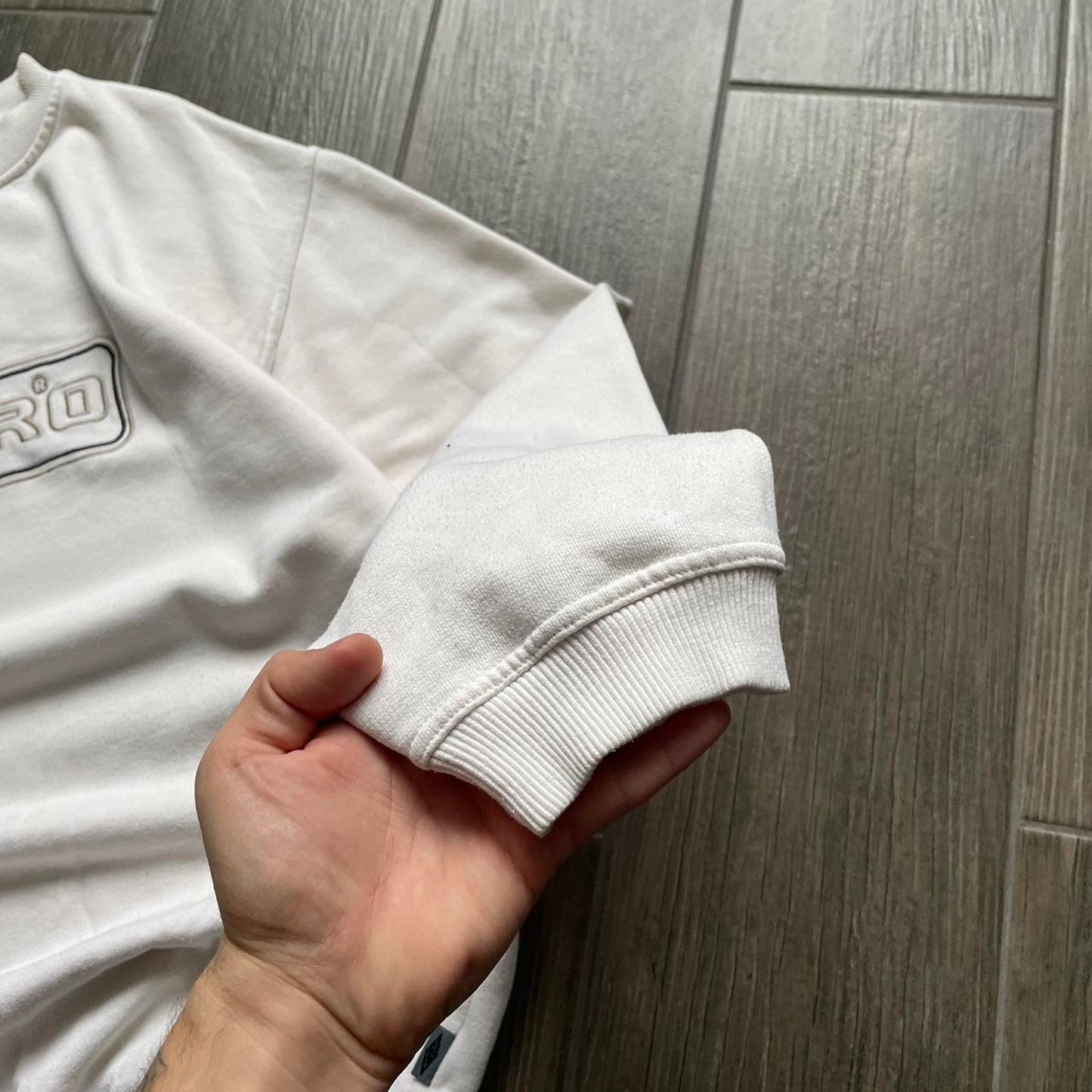 Umbro baggy white streetwear XL sweatshirt