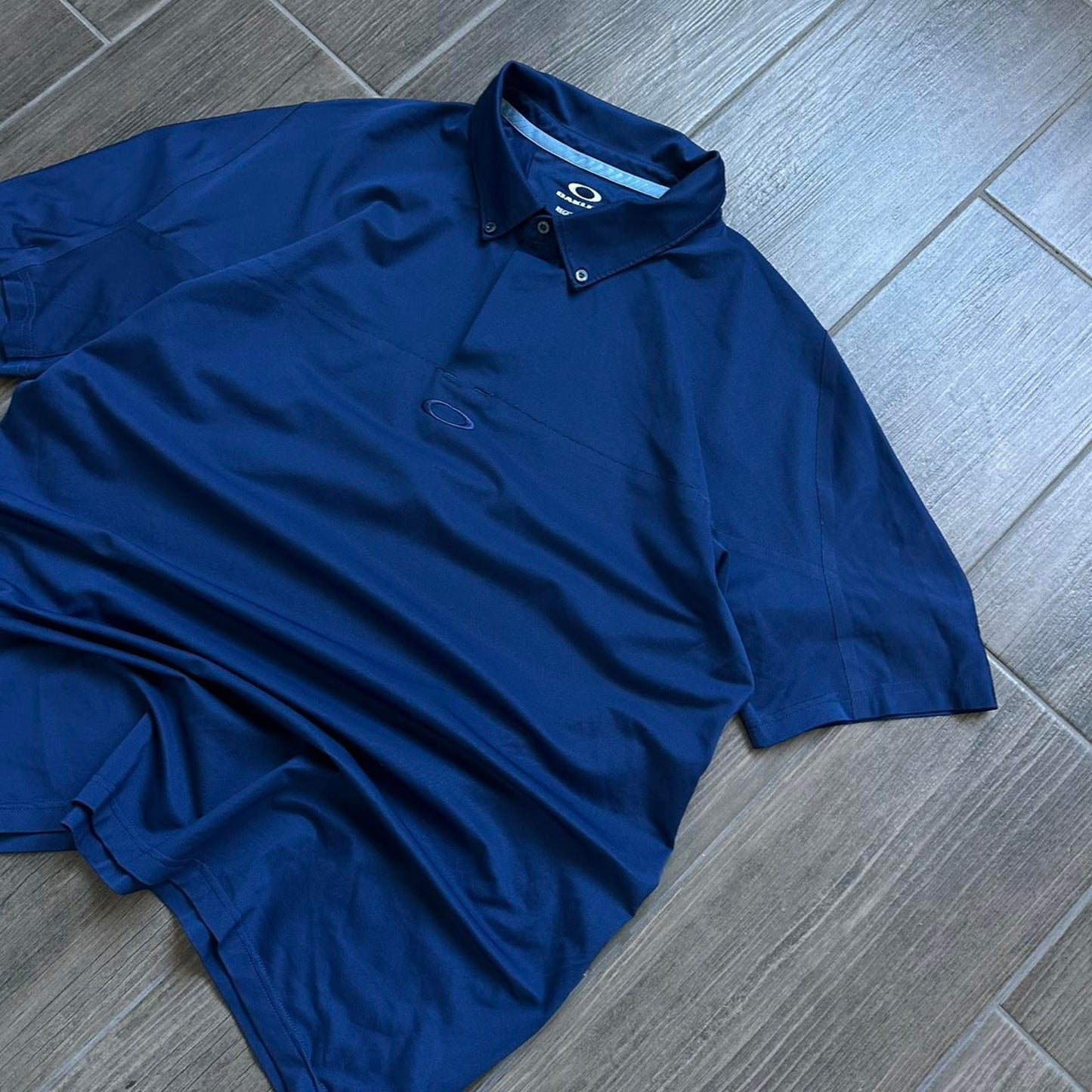 Oakley software navy y2k polo tee