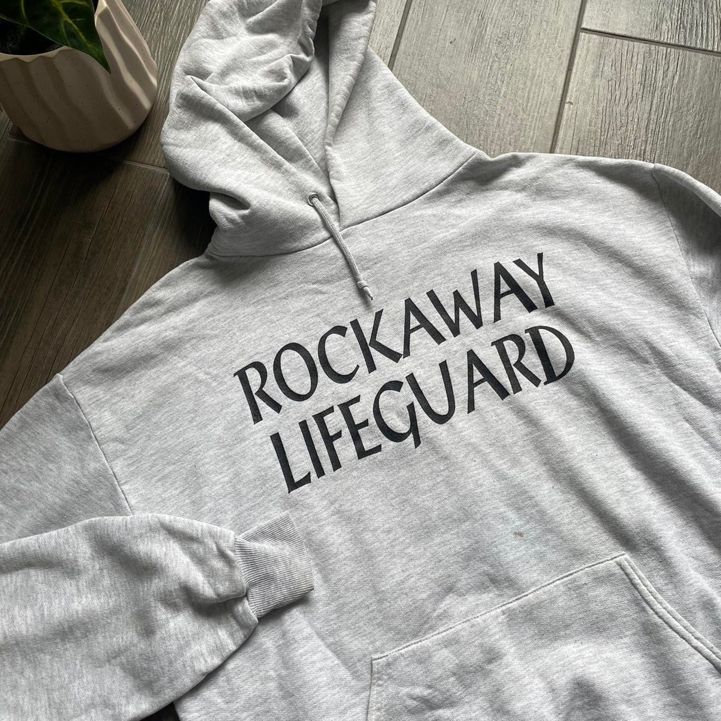 Vintage surfwear grey y2k baggy vintage L hoodie