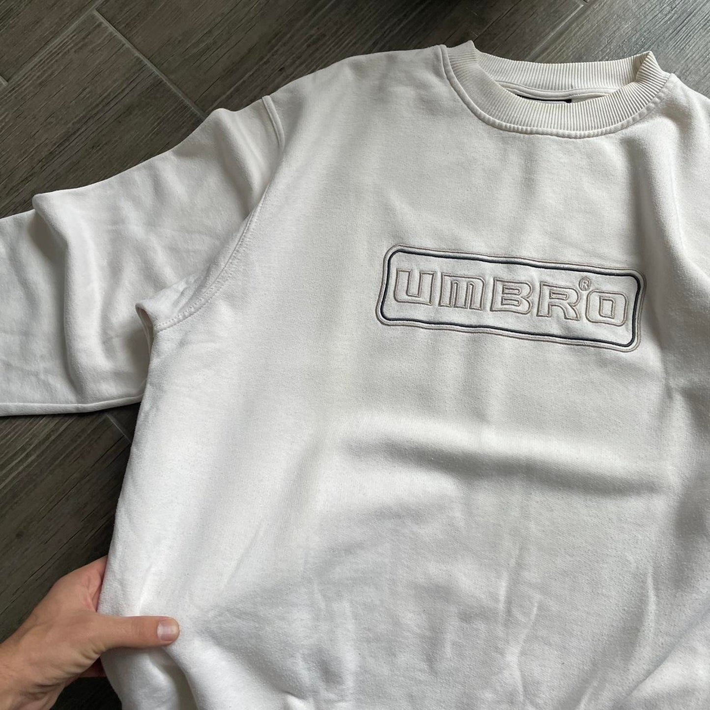 Umbro baggy white streetwear XL sweatshirt