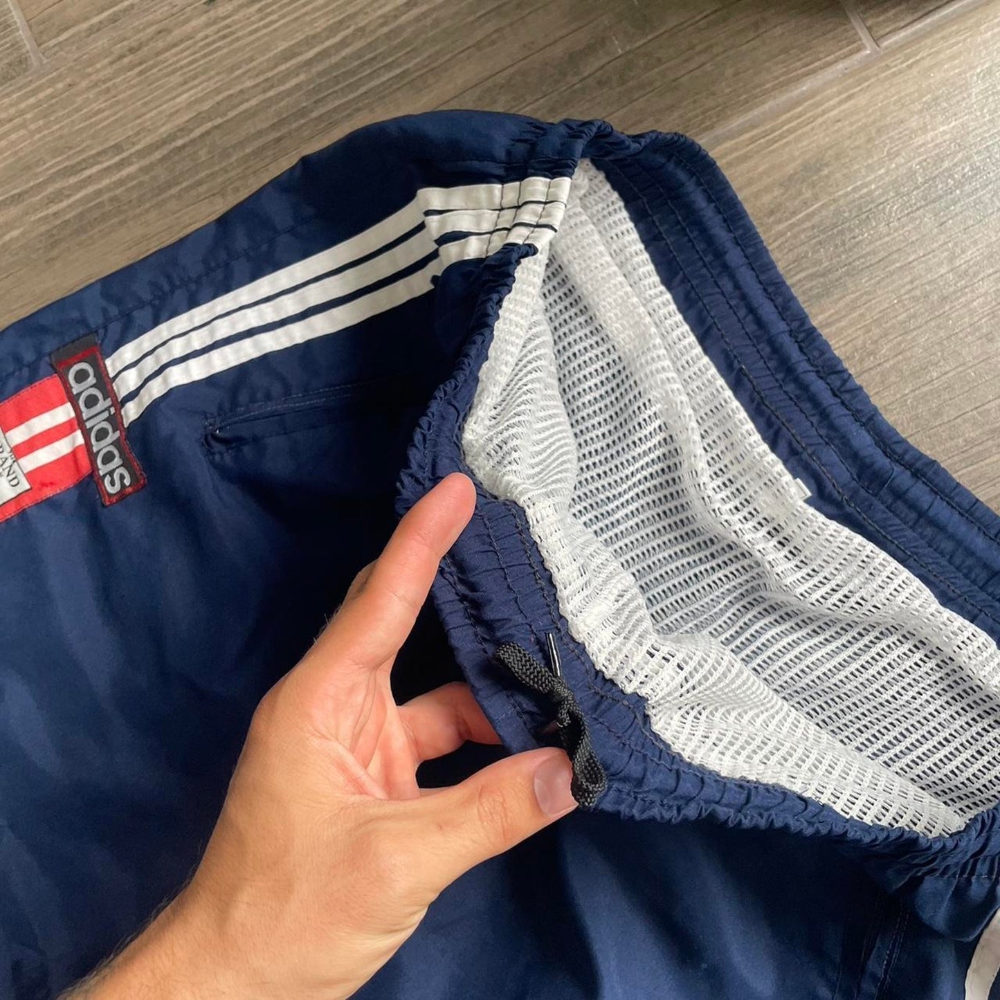 Adidas nylon baggy jersey shorts