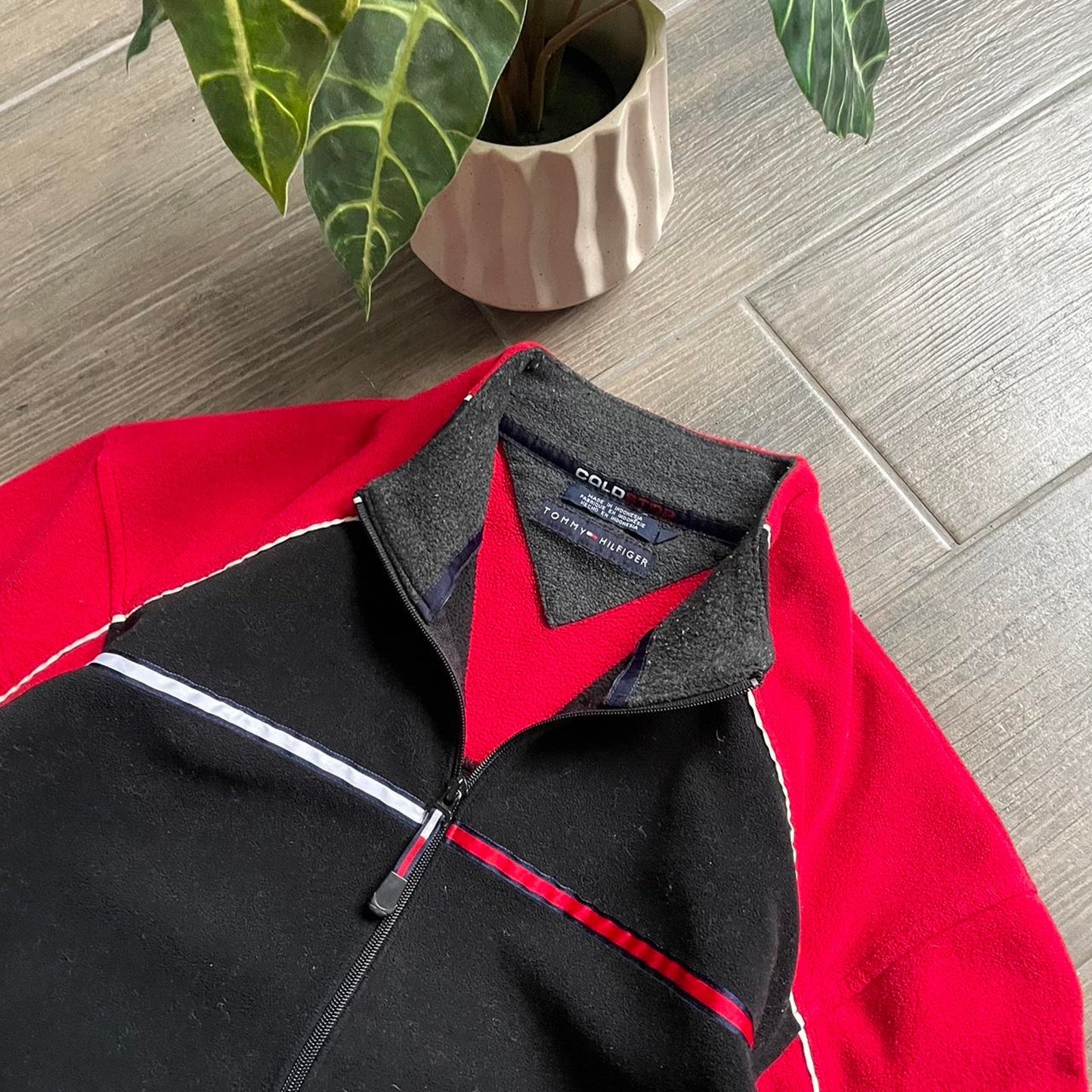 Tommy Hilfiger fleece zip gorpcore y2k jumper