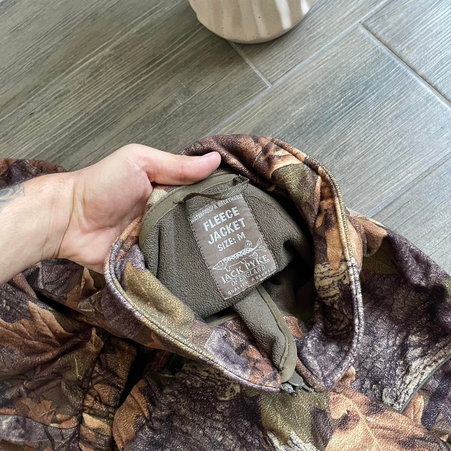 Vintage y2k camo military style jacket