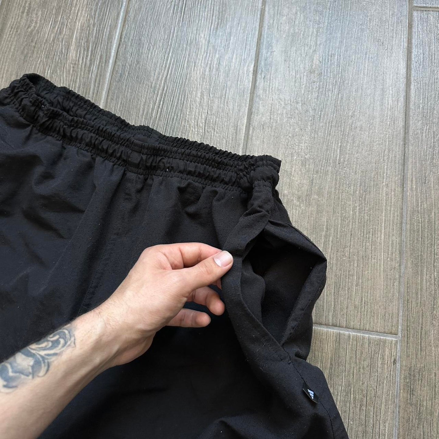 Adidas black shorts with white