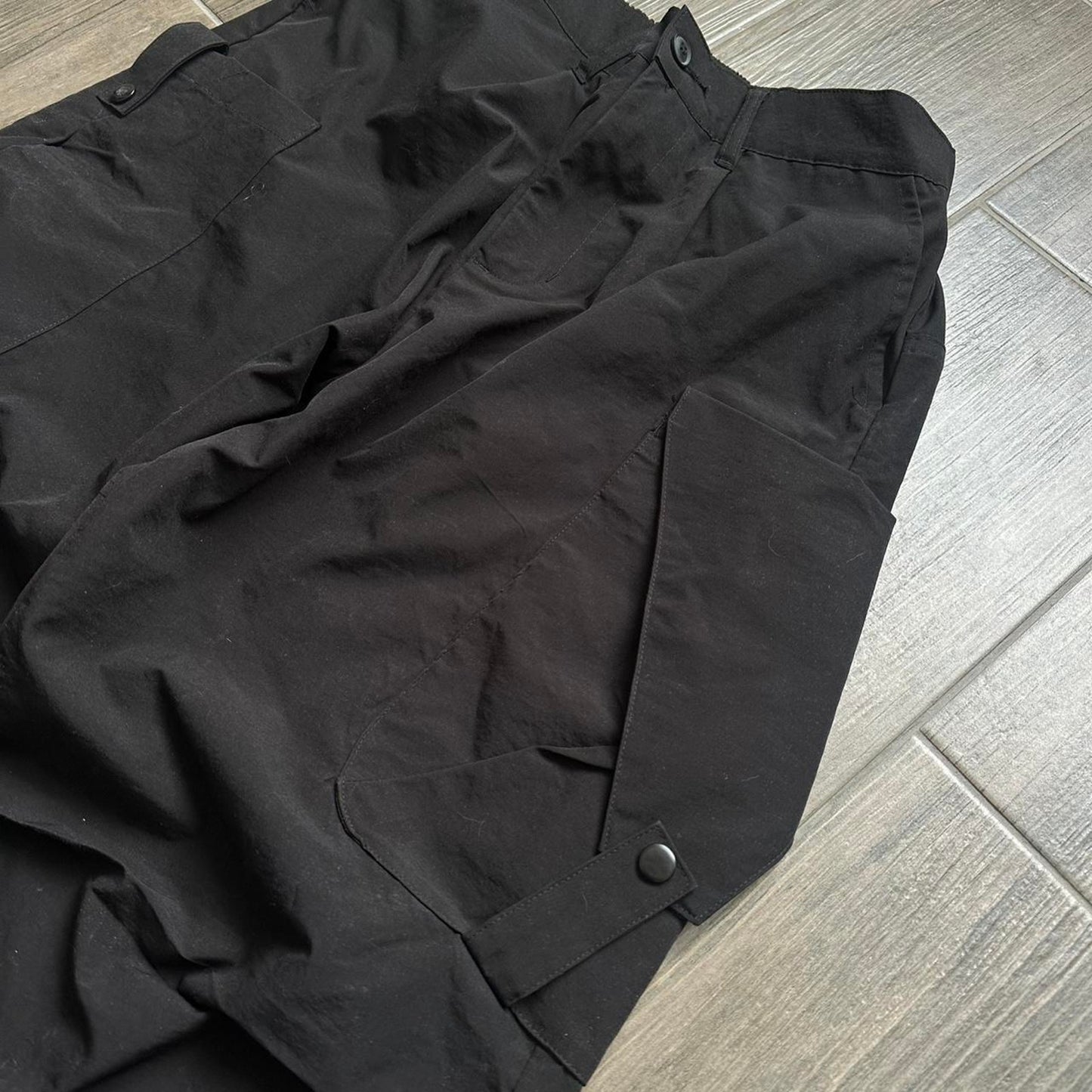 Black cargo waterproof pants