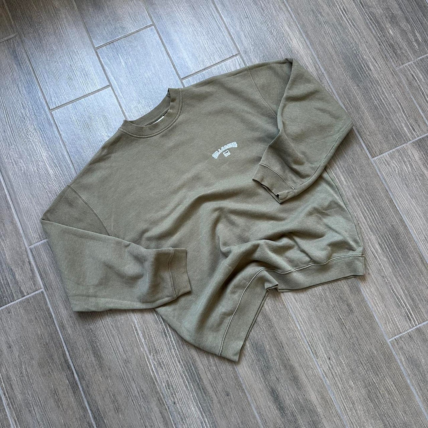 Billabong khaki vintage surf sweatshirt