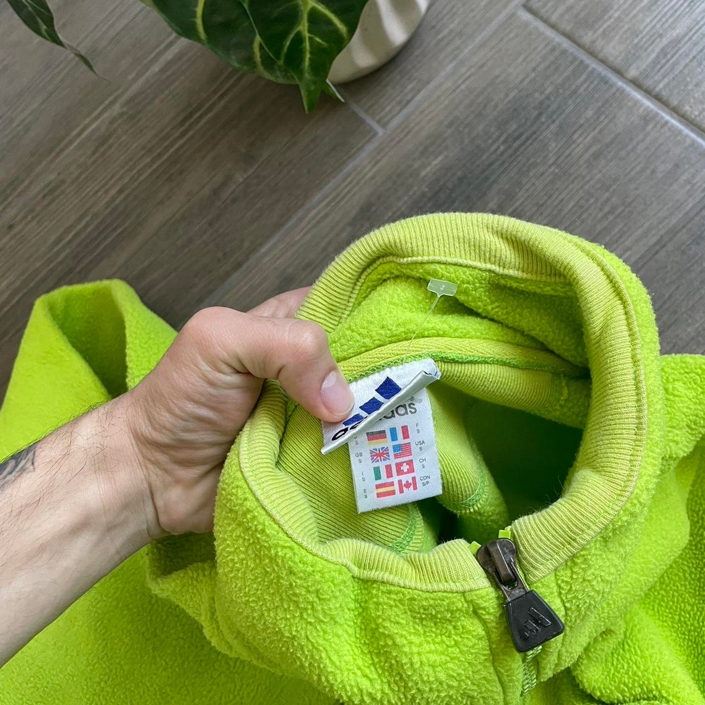 Adidas y2k baggy fleece jumper