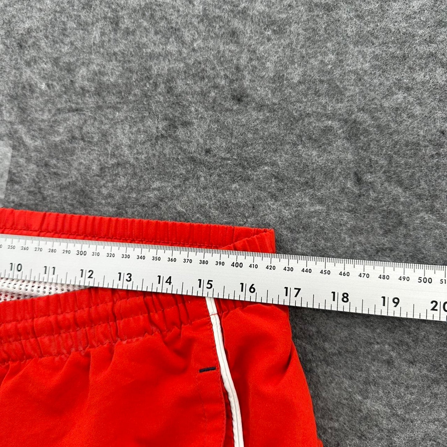 Umbro red swim shorts with