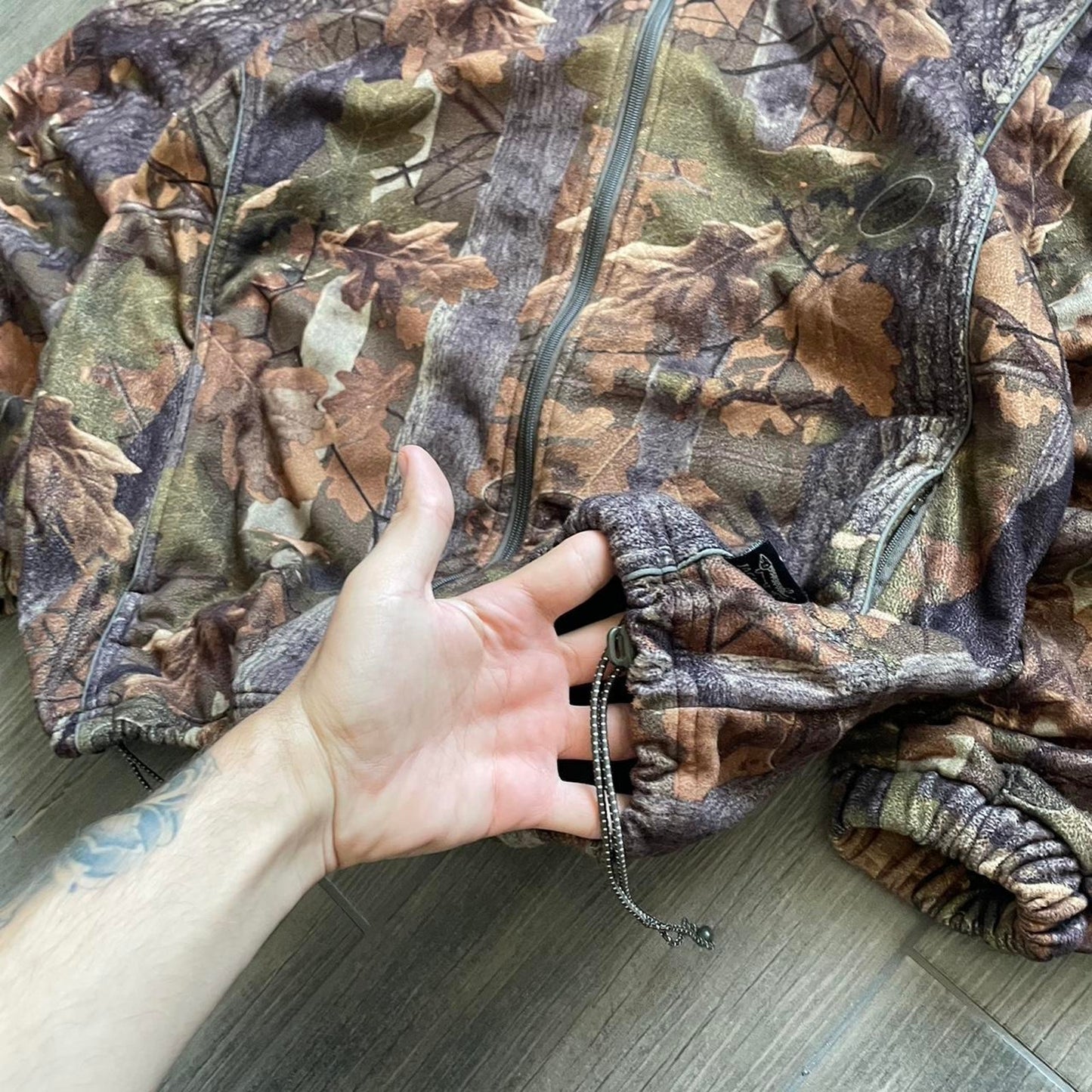 Vintage y2k camo military style jacket