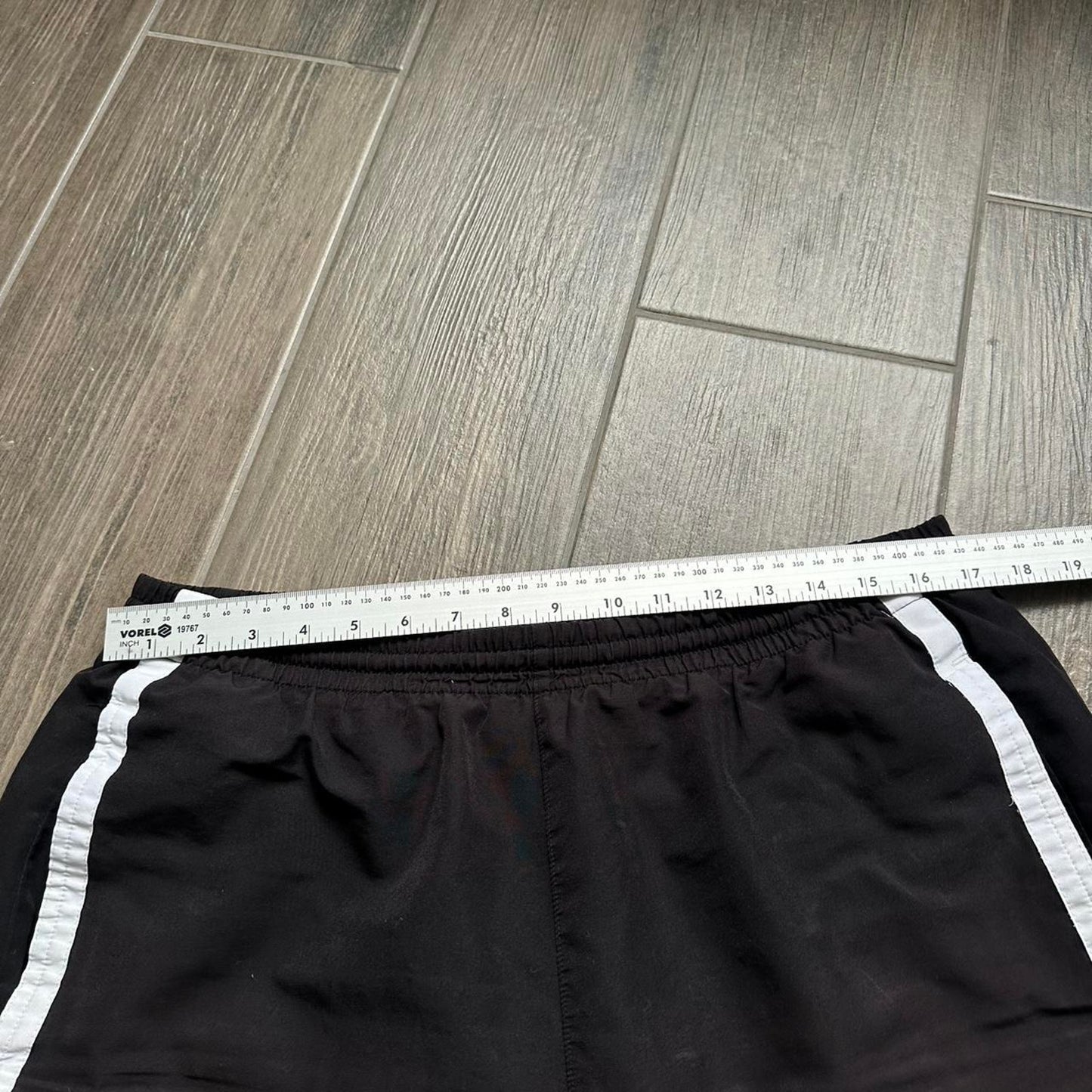 Adidas black and white shorts