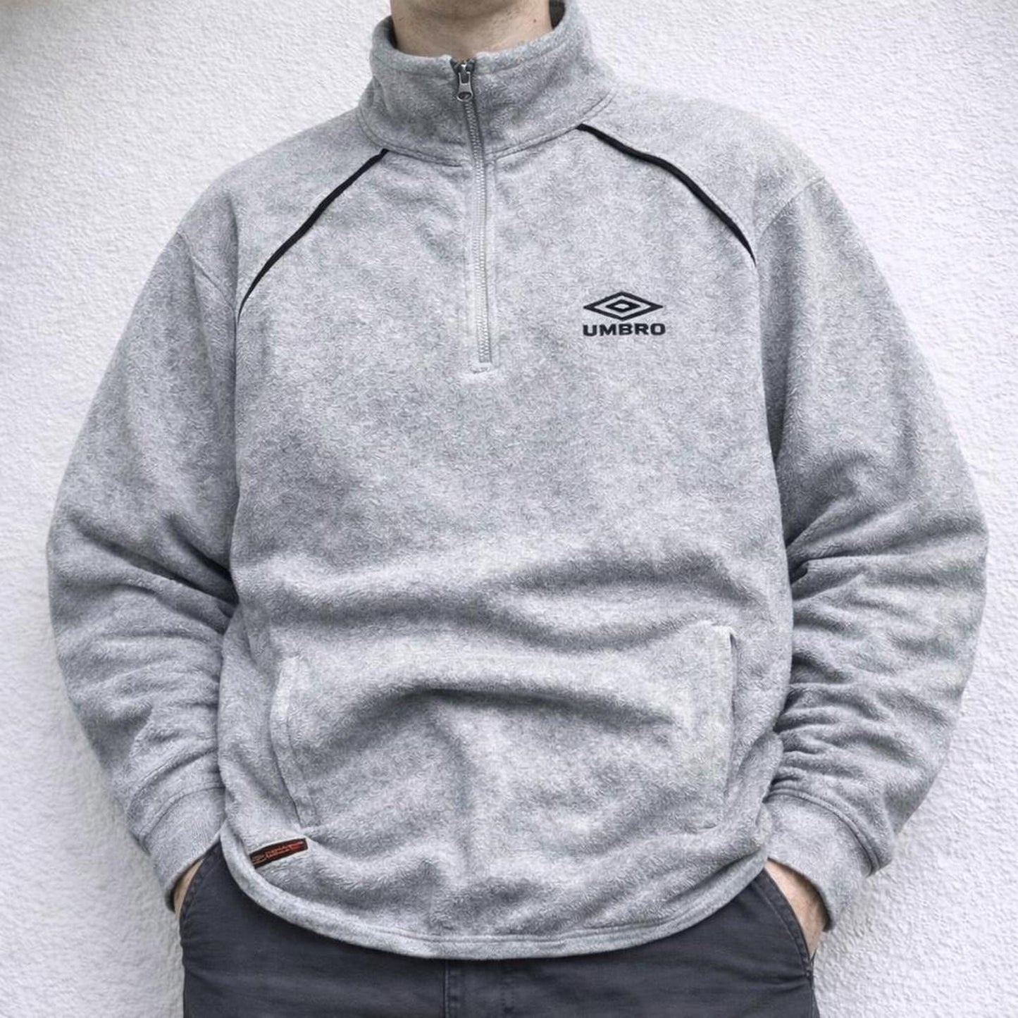 Umbro grey quarter zip fleece sweatshirt