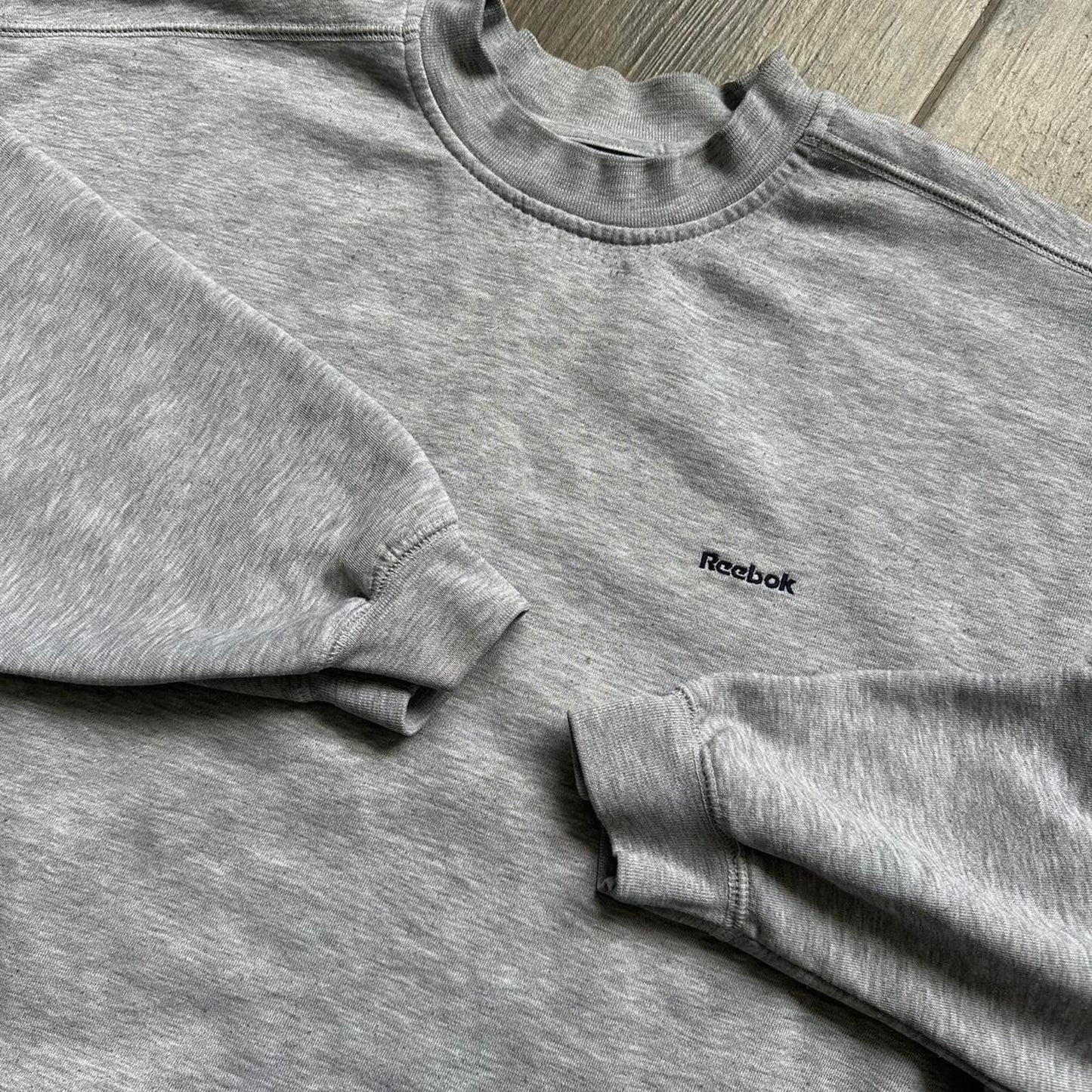 Grey reebok crewneck sweatshirt