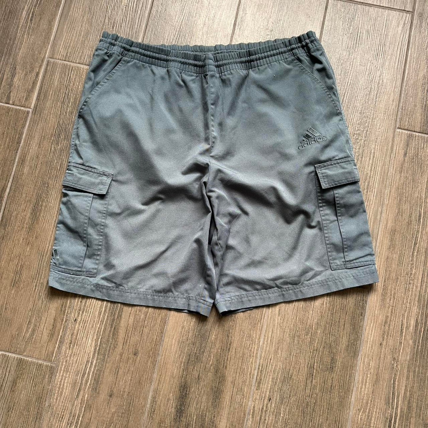 Adidas grey cargo shorts