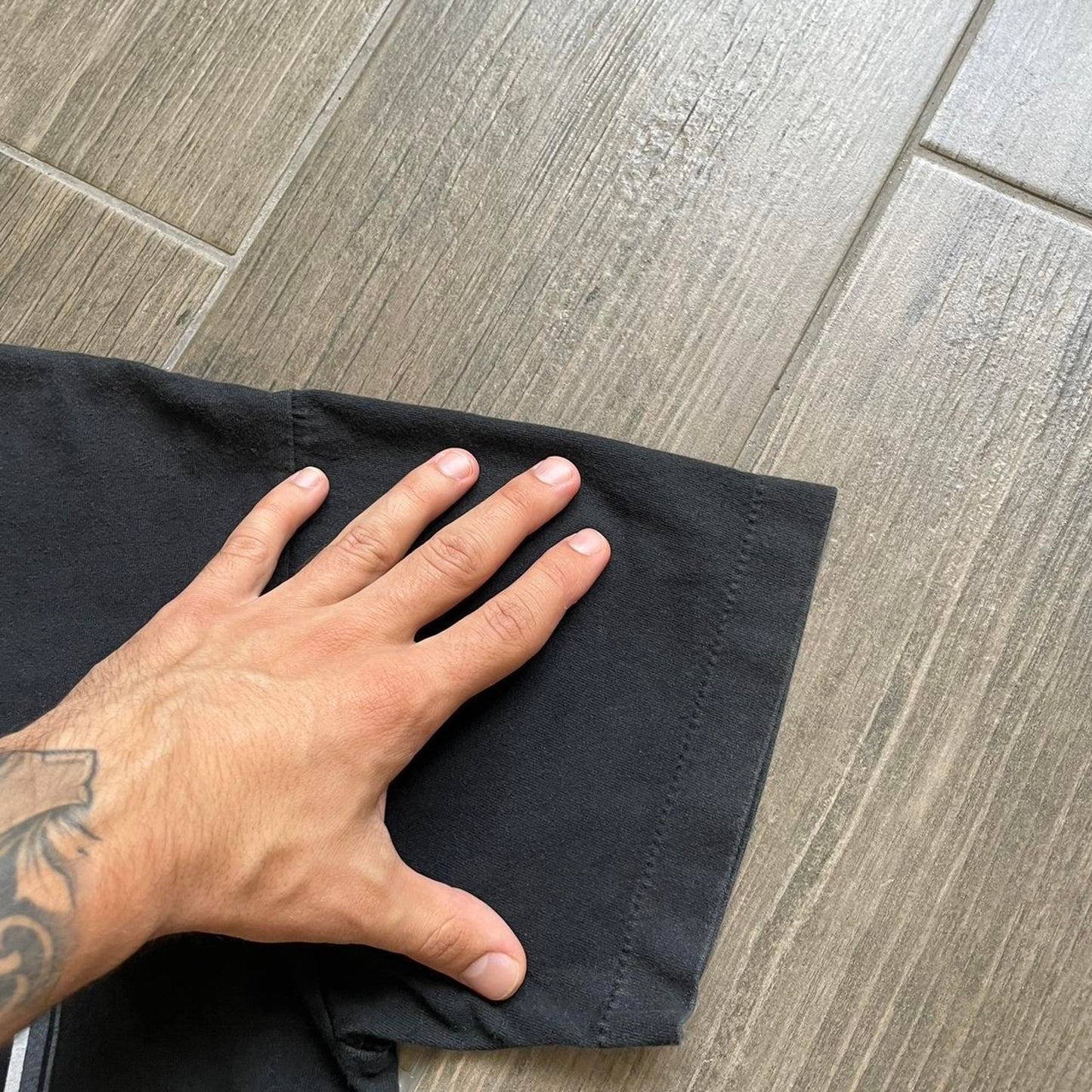 Bruce lee 90s single black tee