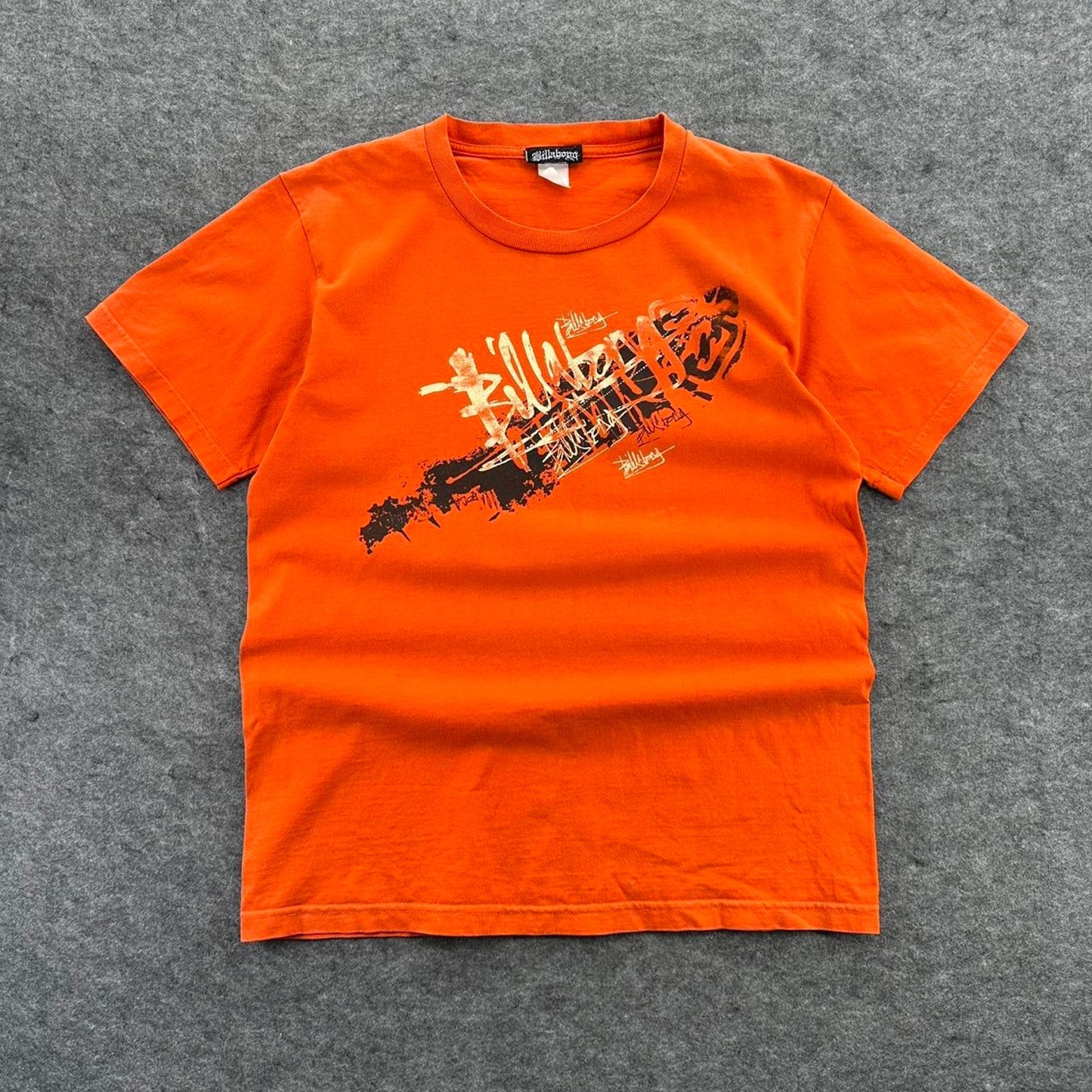 Billabong orange graphic tee