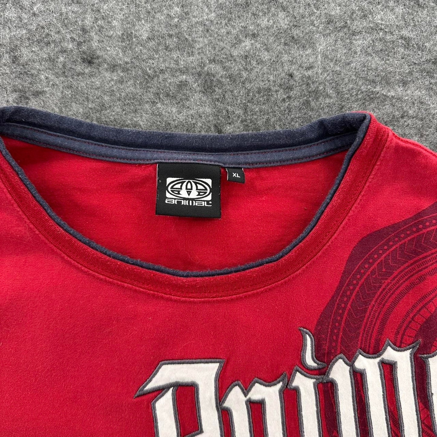 Y2k animal skateboards red t shirt