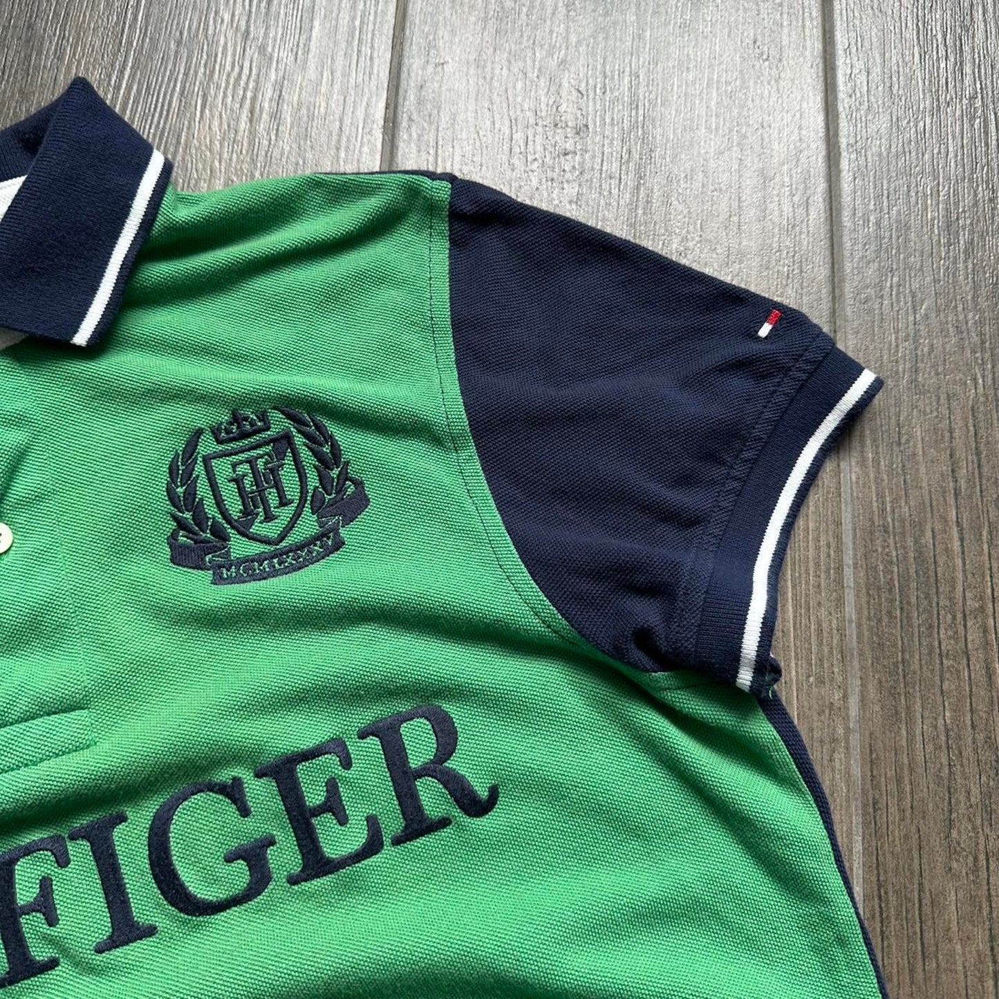 Tommy hilfiger green polo shirt