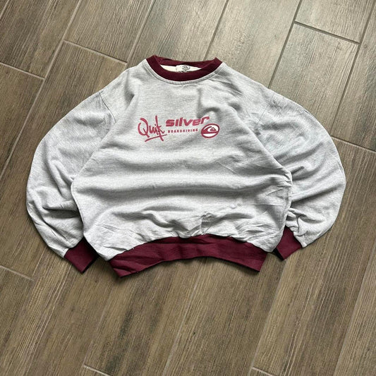 Quiksilver grey vintage sweatshirt