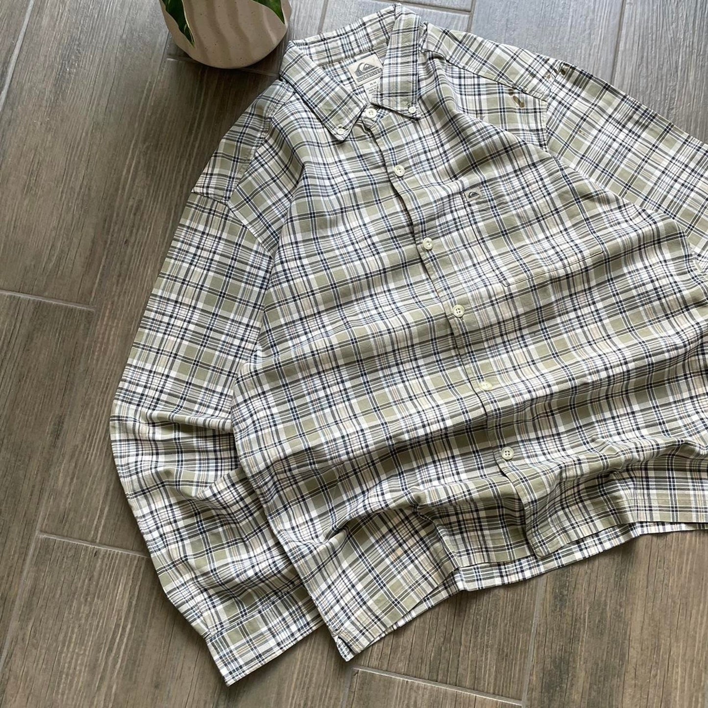 Quiksilver flannel y2k surf shirt
