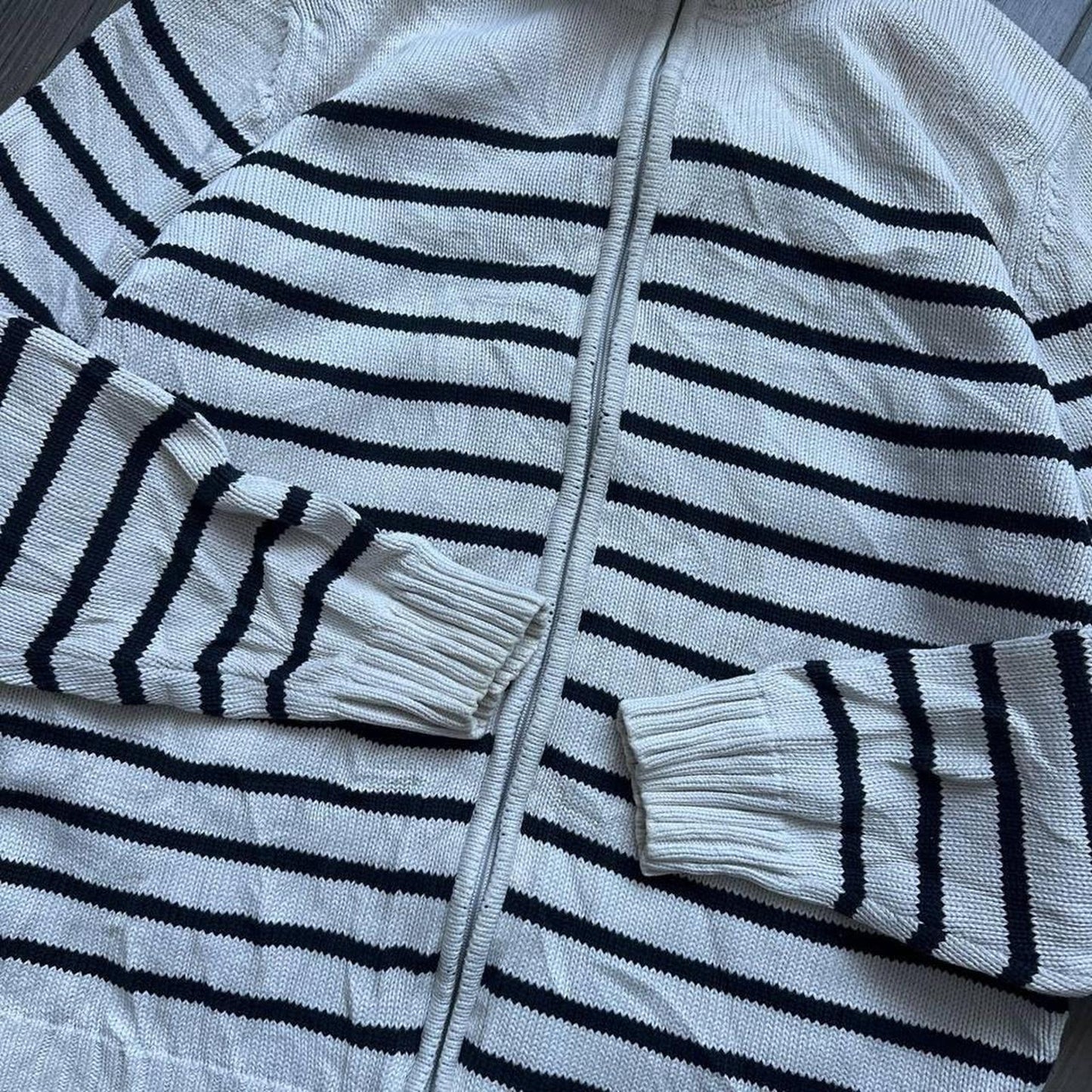 Y2k Japanese style knitted zip L jumper