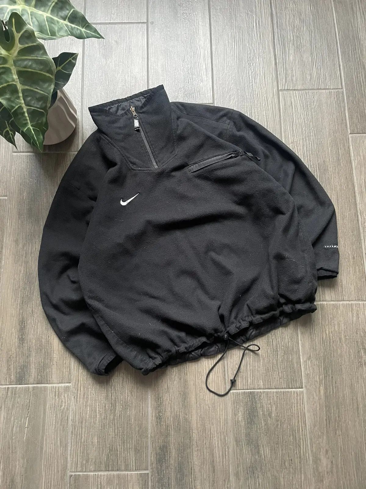 Nike 90s vintage black 2 in 1 reversible jumper