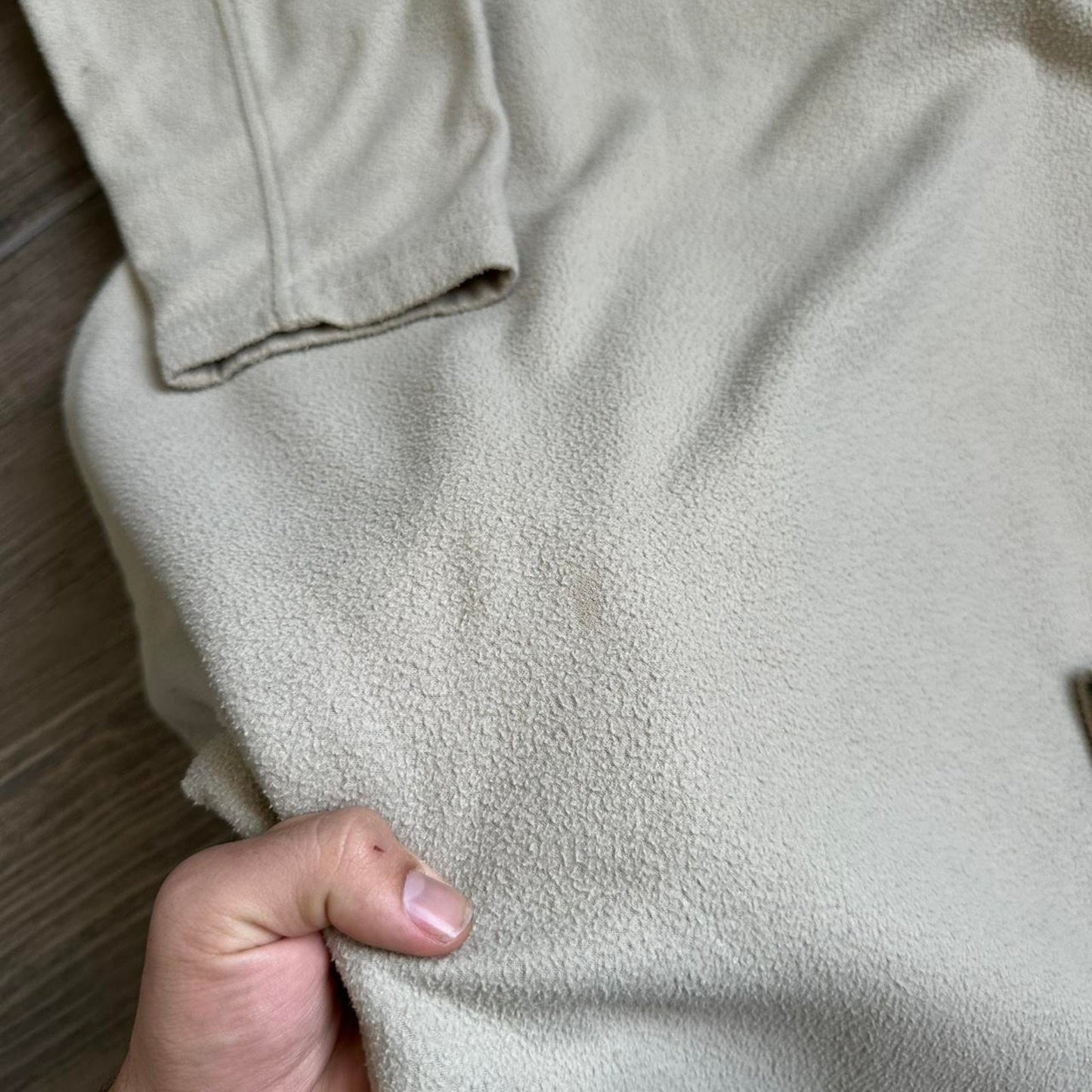 Quiksilver cream quarter zip fleece