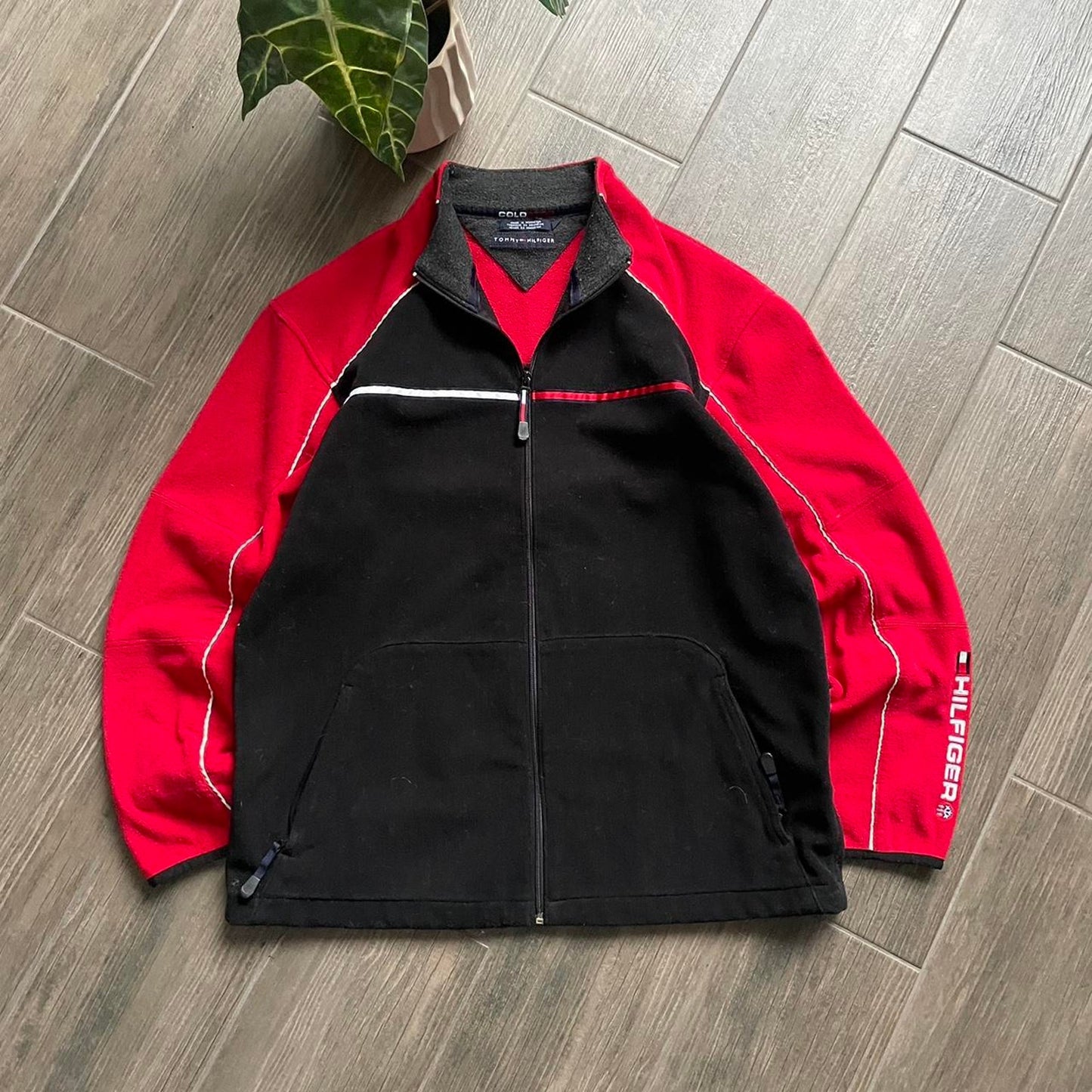 Tommy Hilfiger fleece zip gorpcore y2k jumper