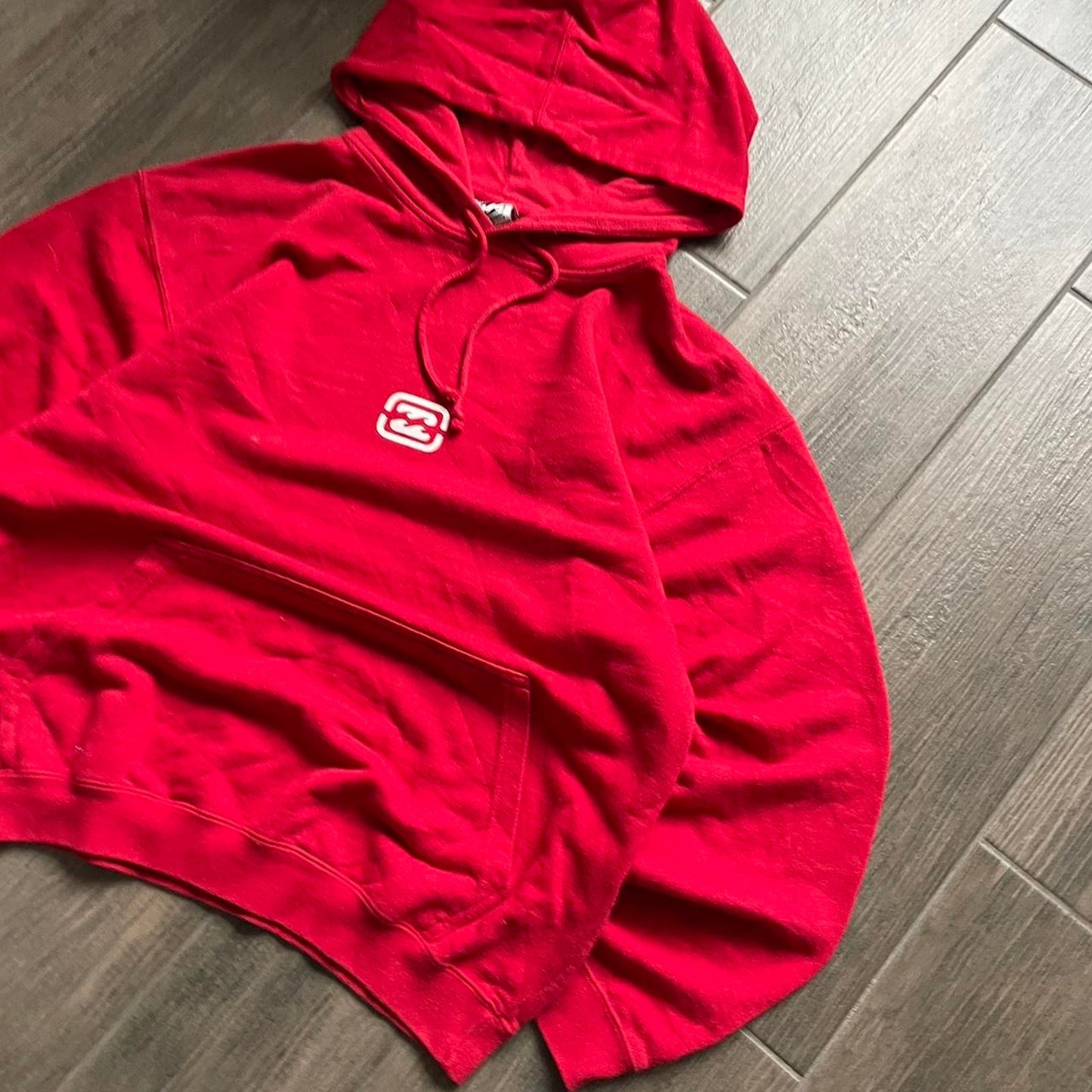 Billabong red y2k surf-wear M hoodie